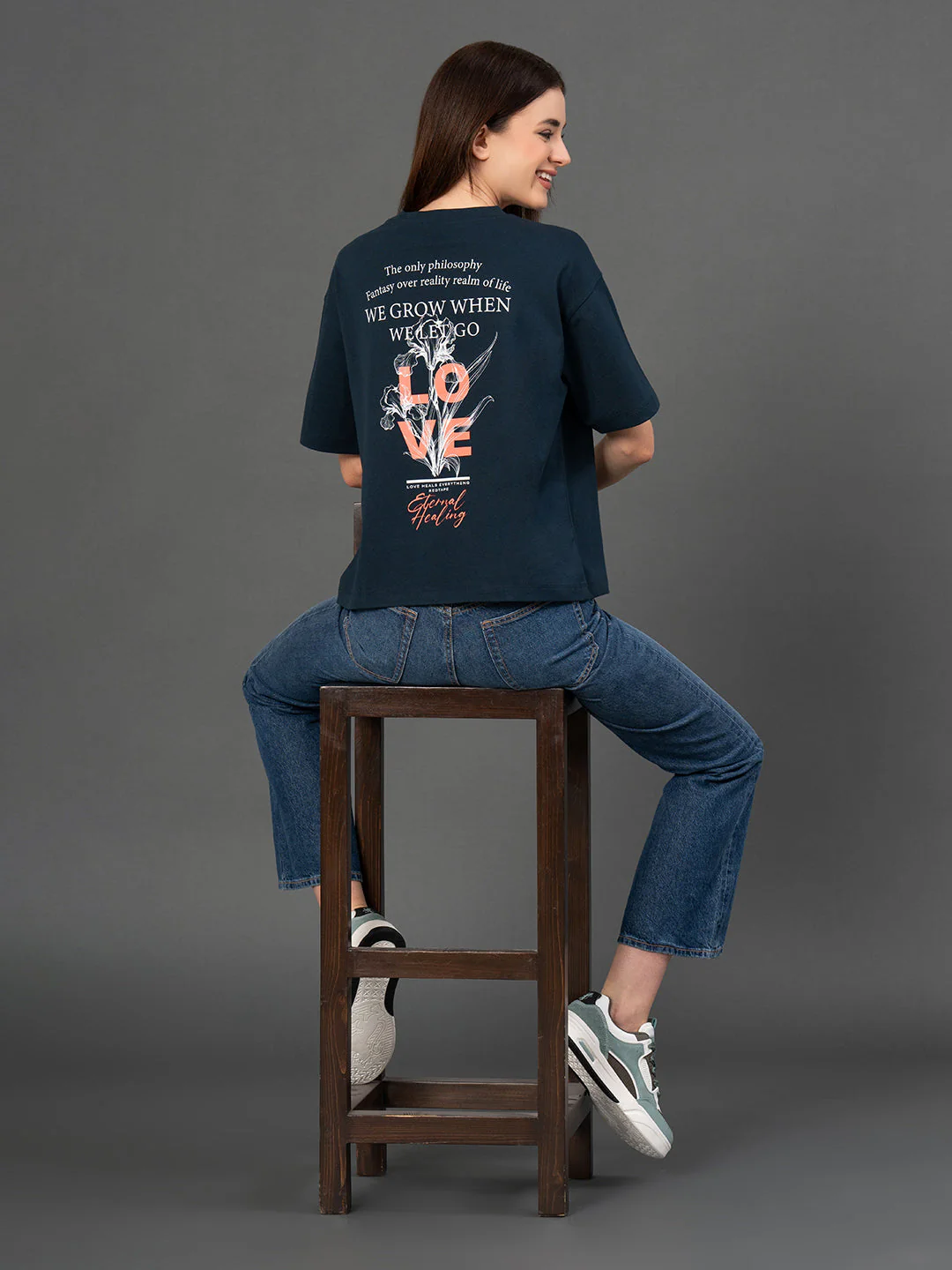 Classic Round Neck Graphic T-Shirt - Image 5
