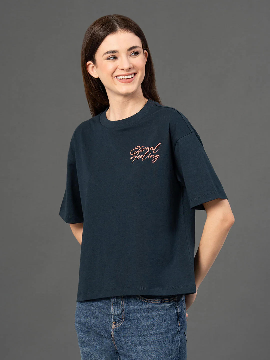 Classic Round Neck Graphic T-Shirt - Image 6
