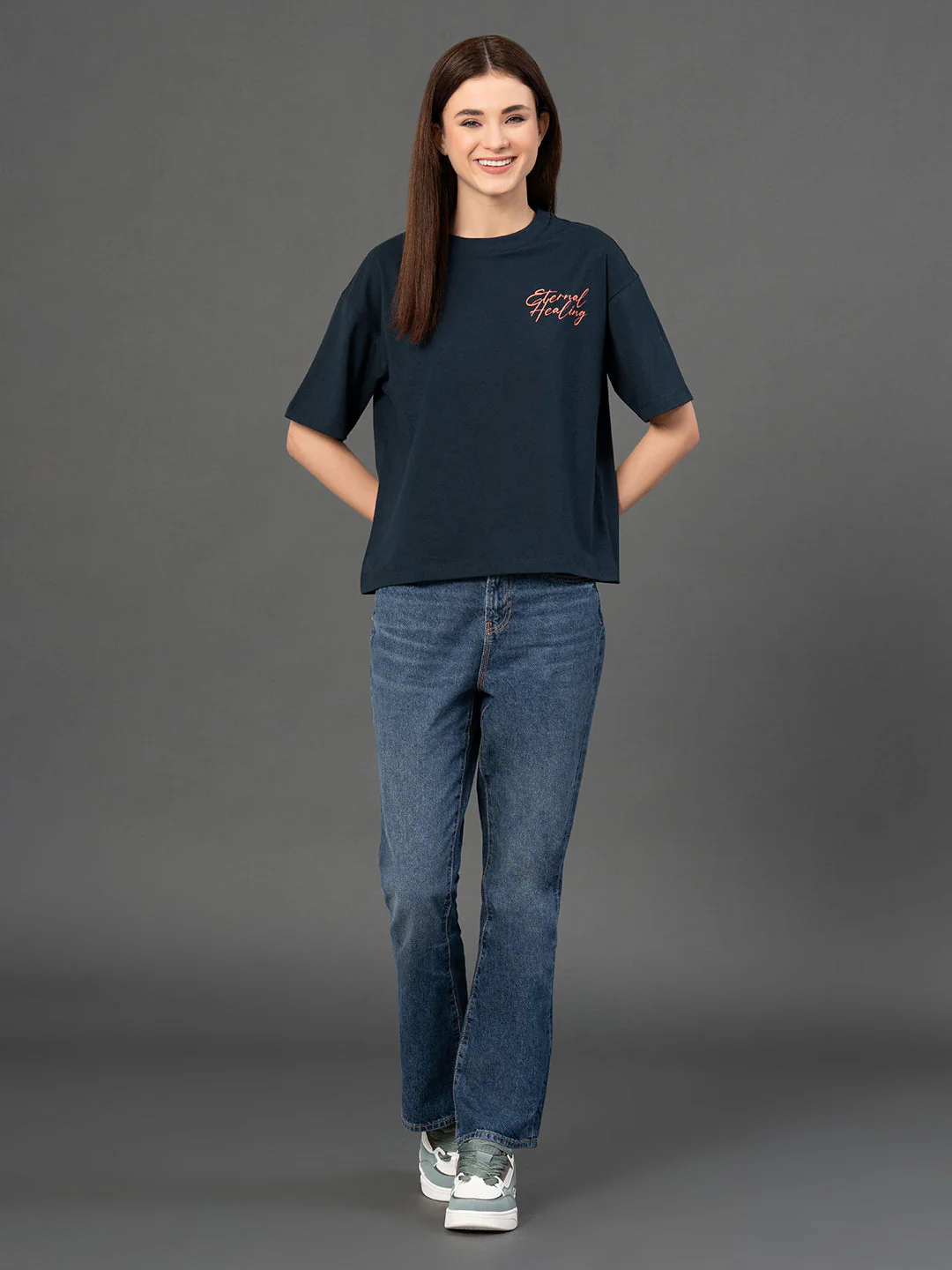 Classic Round Neck Graphic T-Shirt - Image 7