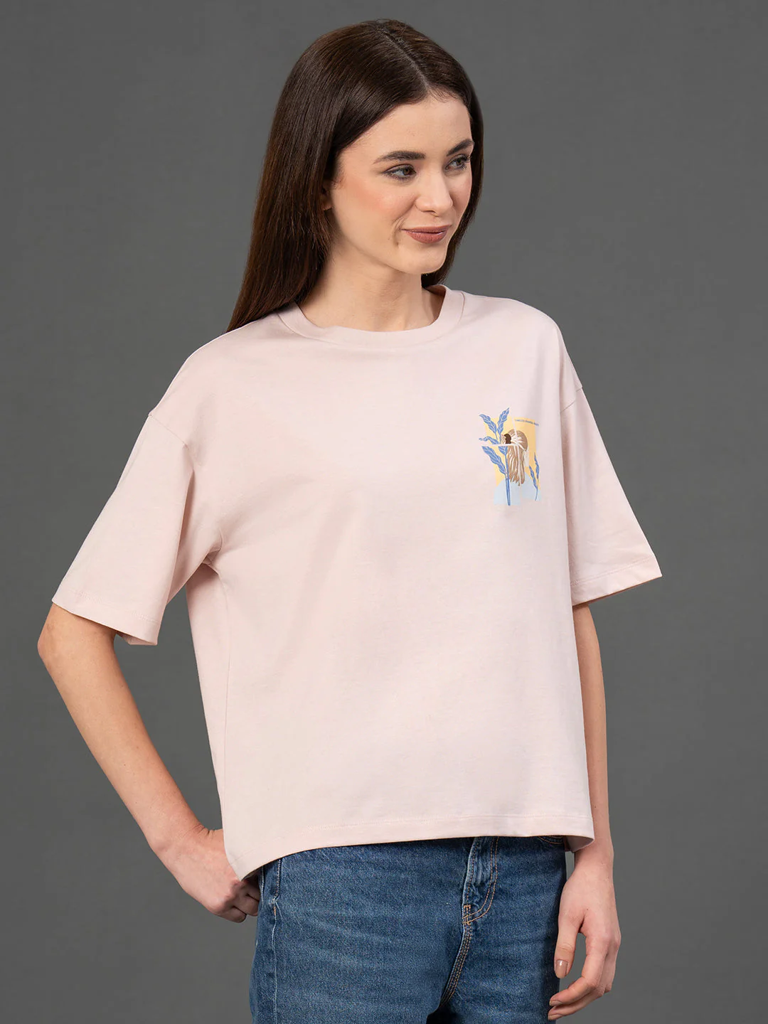 Classic Round Neck Graphic T-Shirt - Image 2