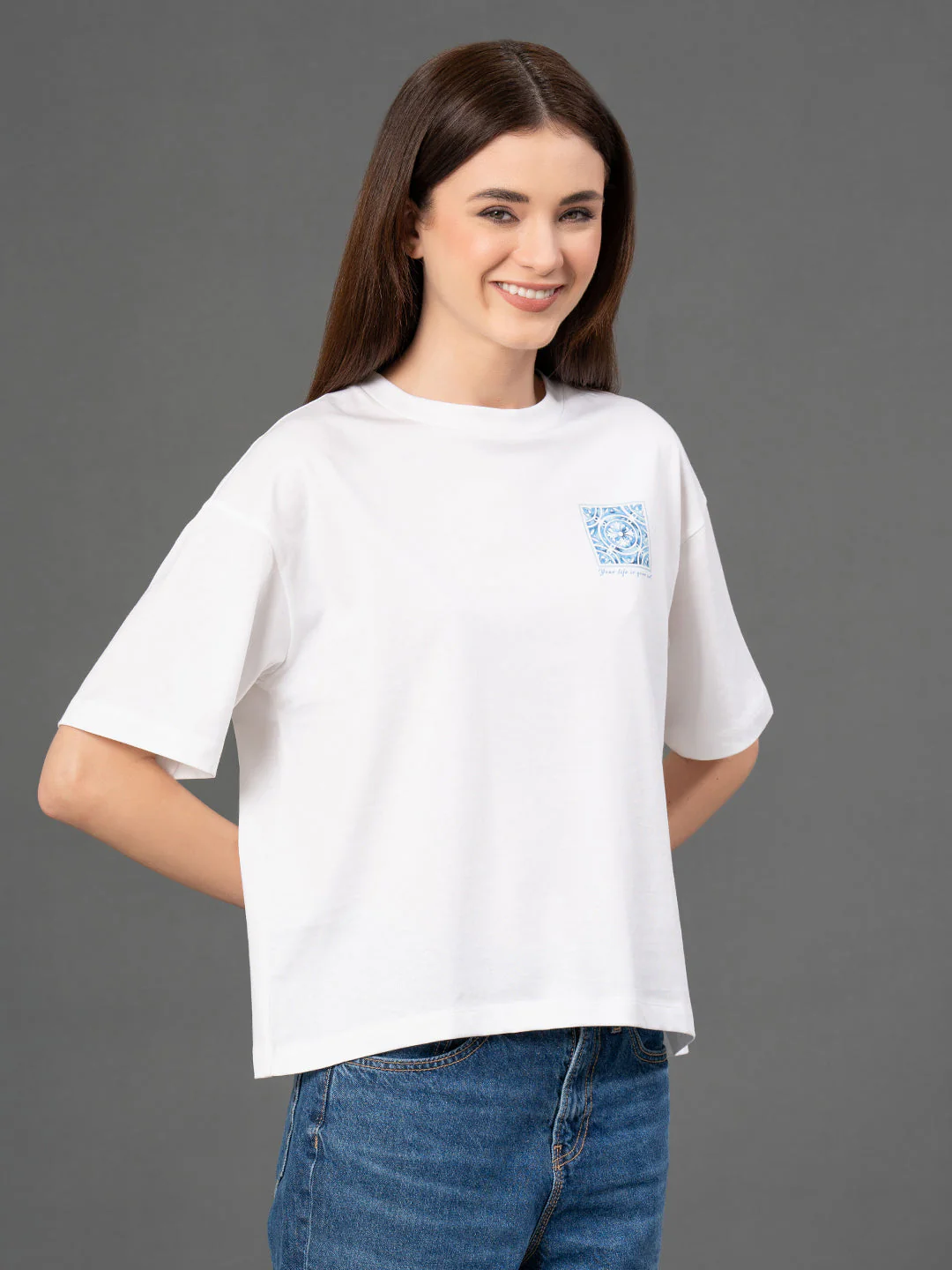 Classic Round Neck Graphic T-Shirt - Image 2