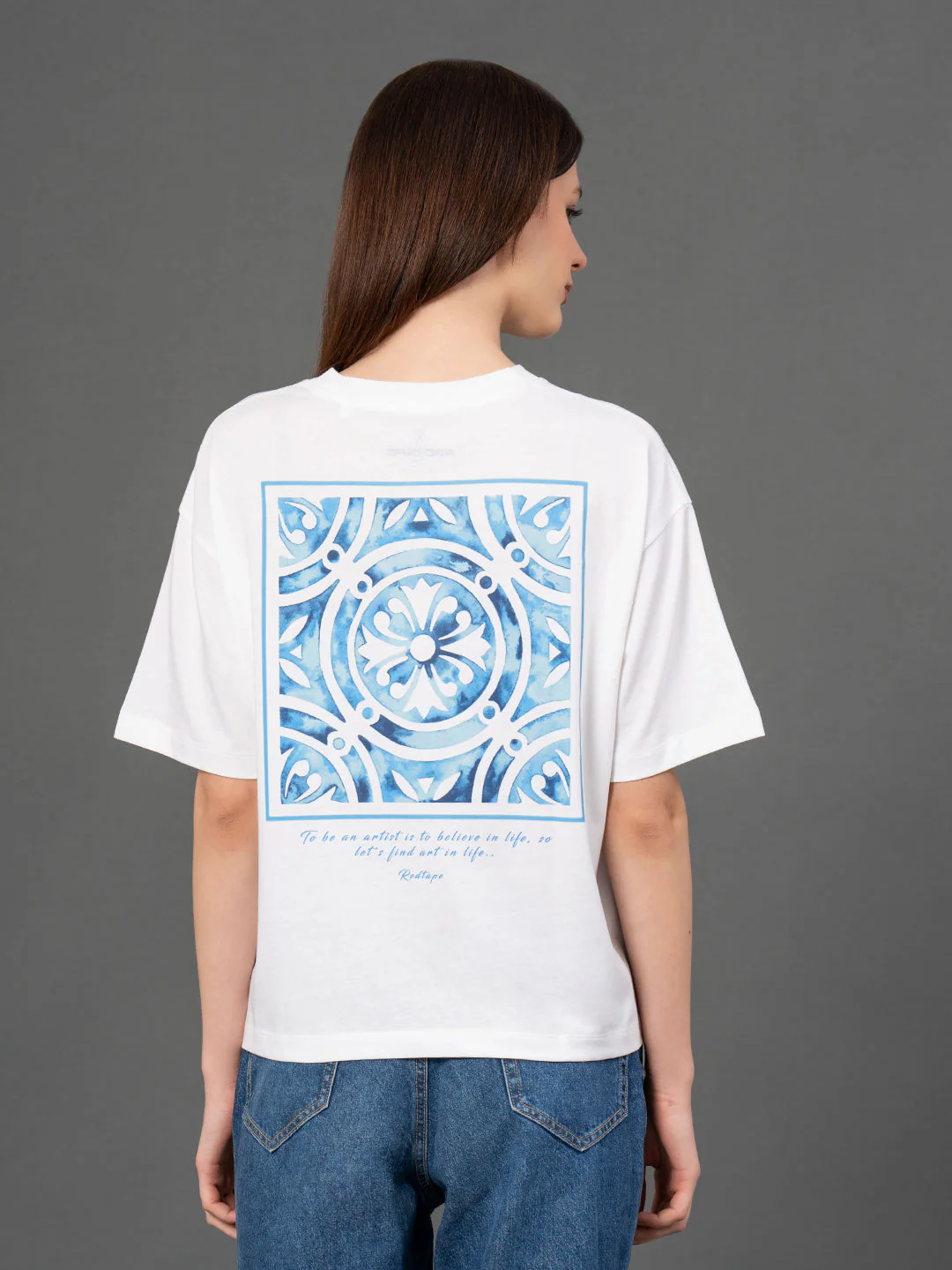 Classic Round Neck Graphic T-Shirt - Image 3