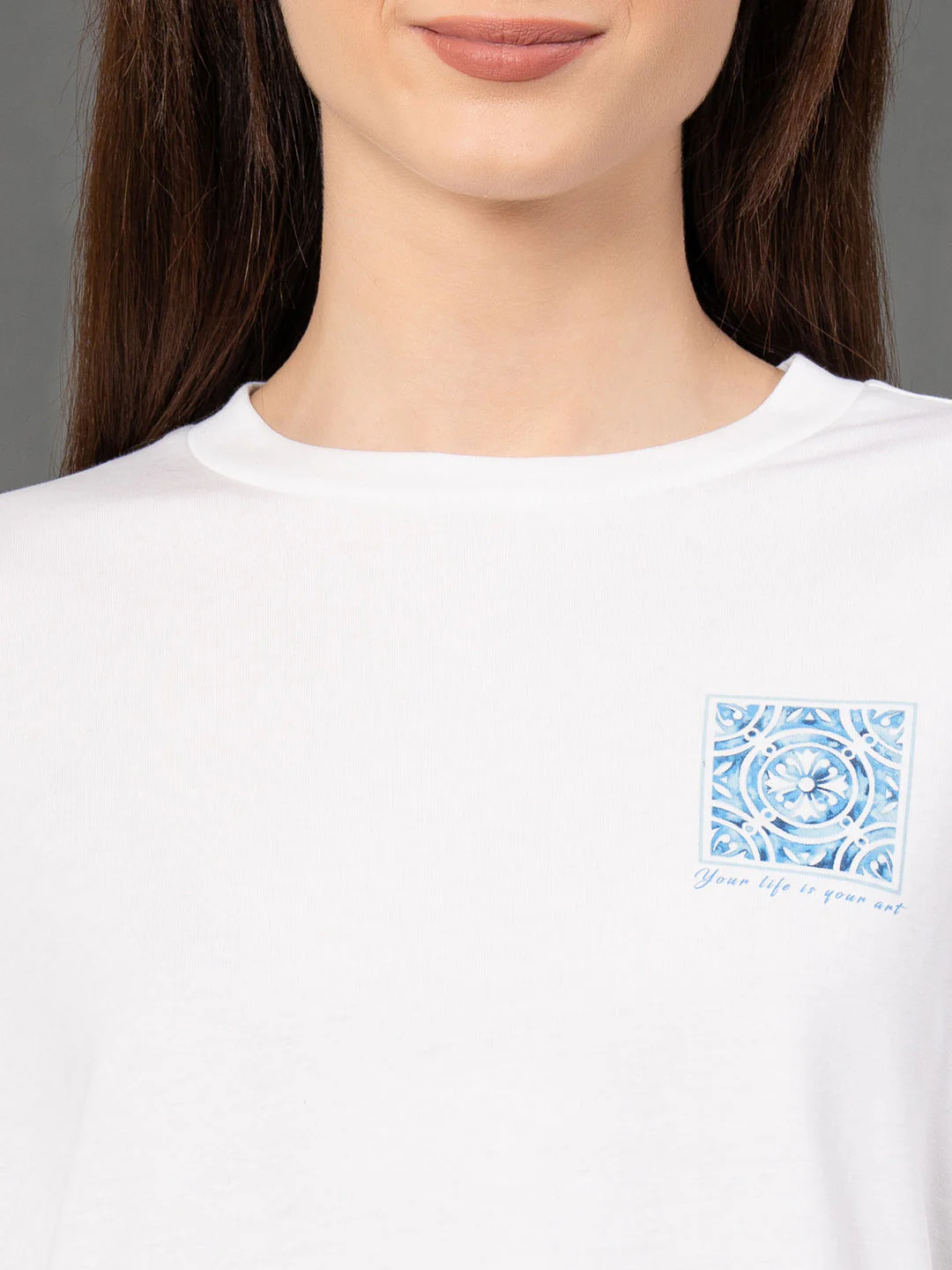 Classic Round Neck Graphic T-Shirt - Image 4