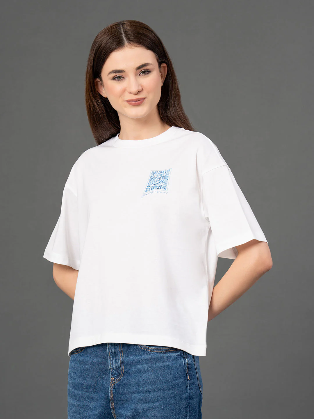 Classic Round Neck Graphic T-Shirt - Image 6