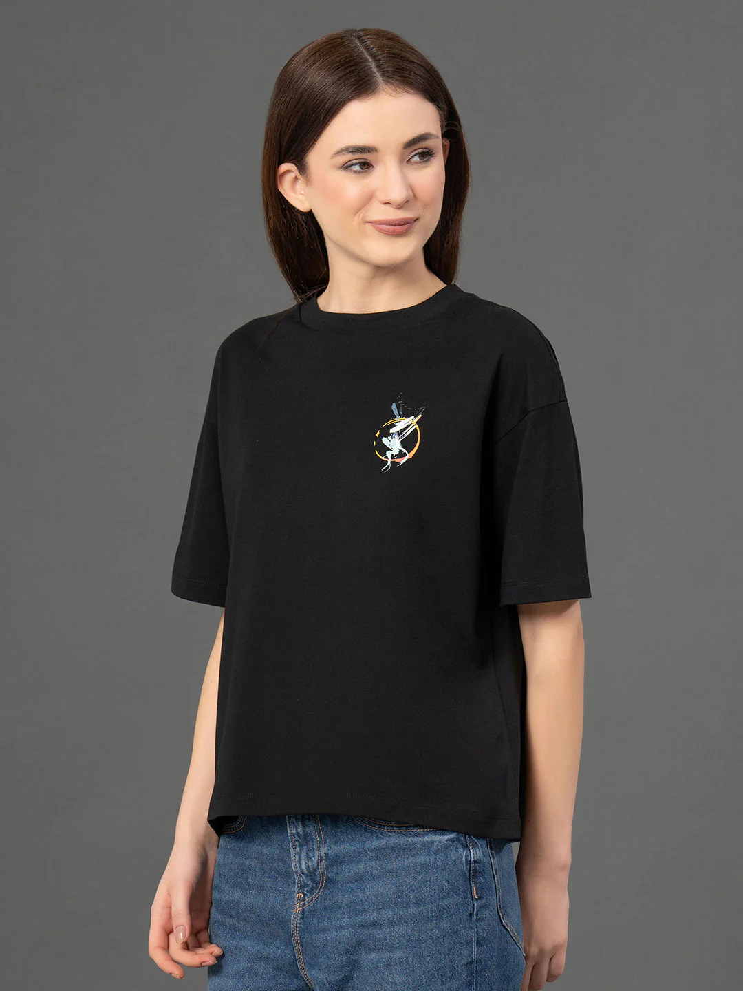 Classic Round Neck Graphic T-Shirt - Image 2