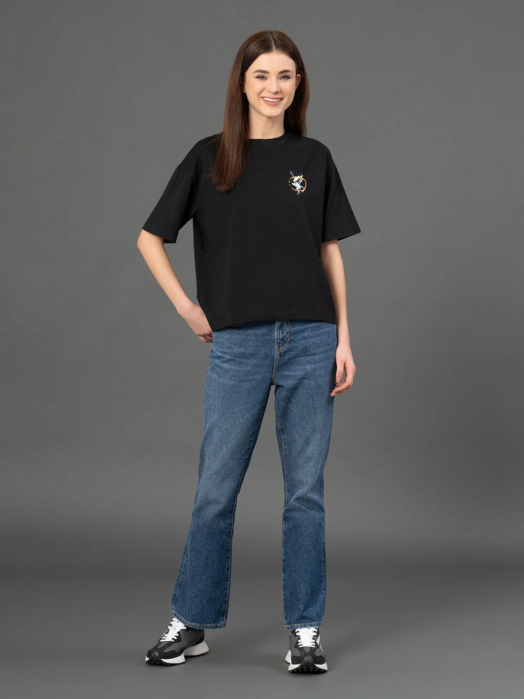 Classic Round Neck Graphic T-Shirt - Image 5