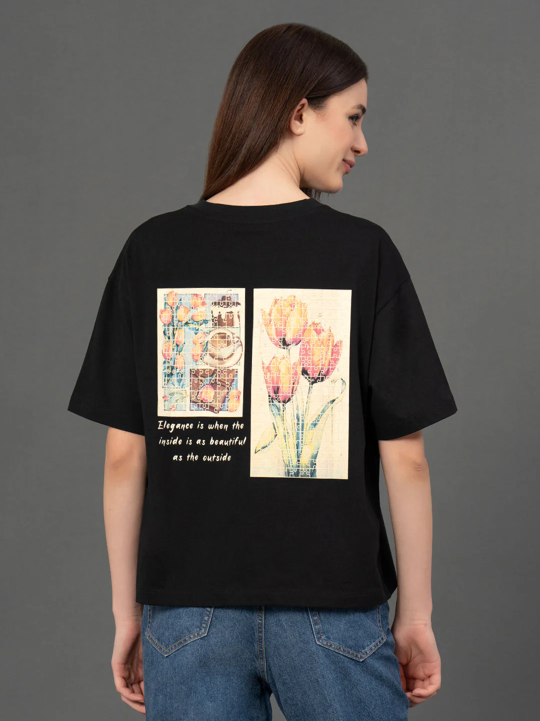 Classic Round Neck Graphic T-Shirt - Image 3
