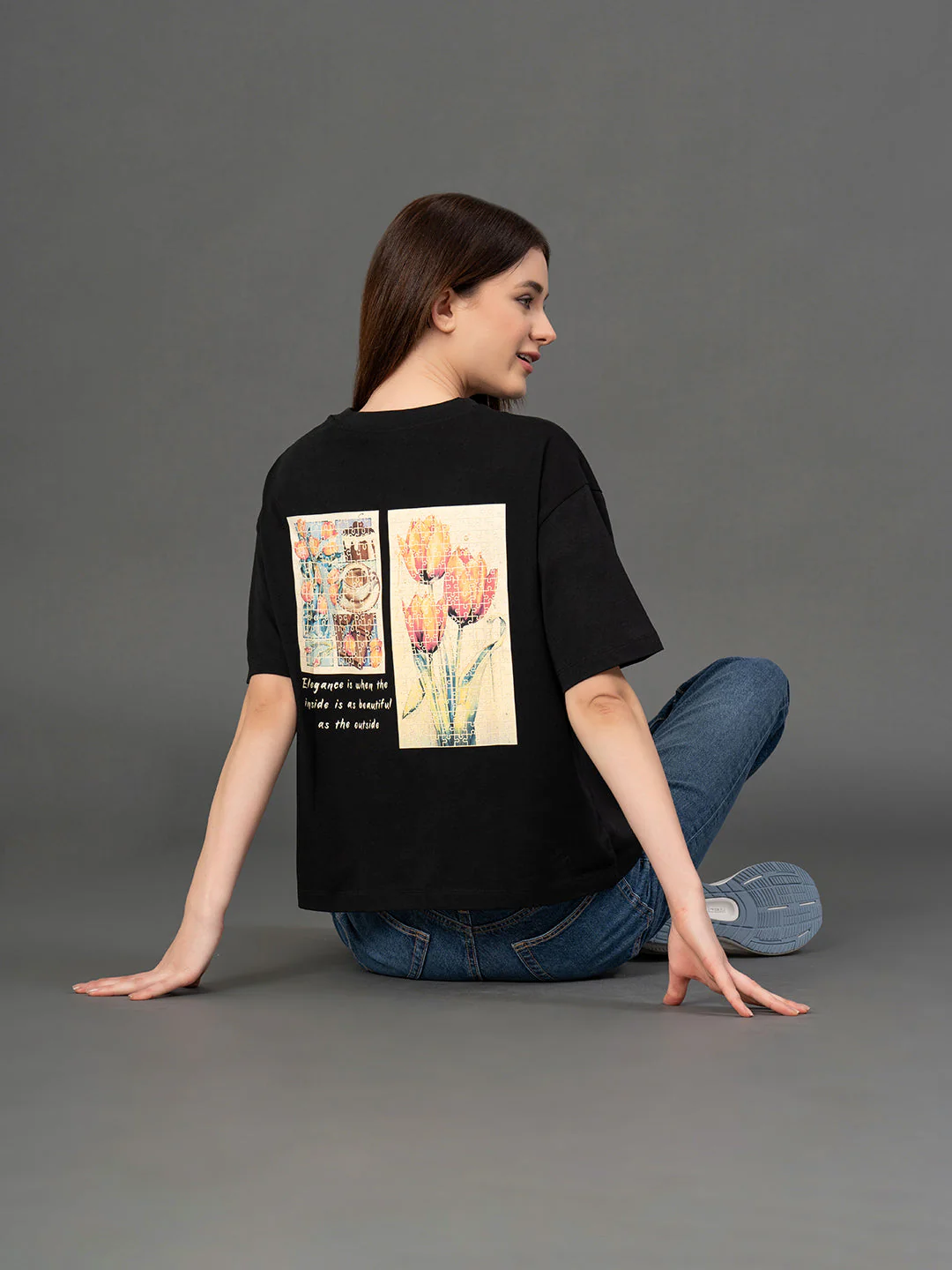Classic Round Neck Graphic T-Shirt - Image 5