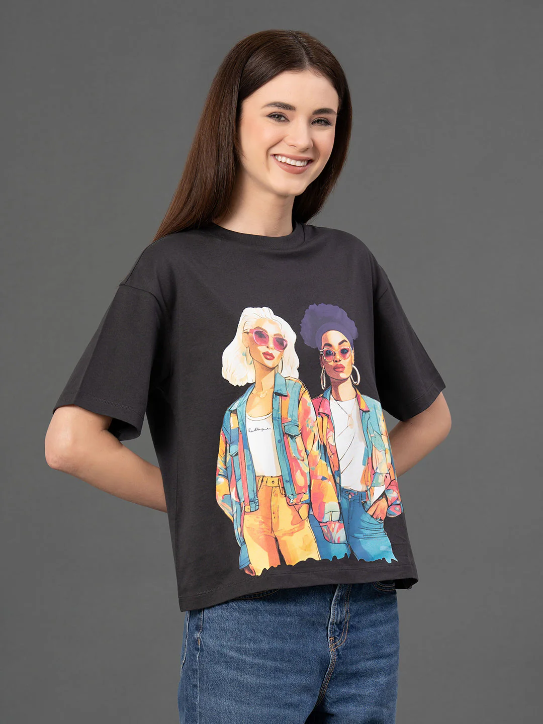 Classic Round Neck Graphic T-Shirt - Image 2