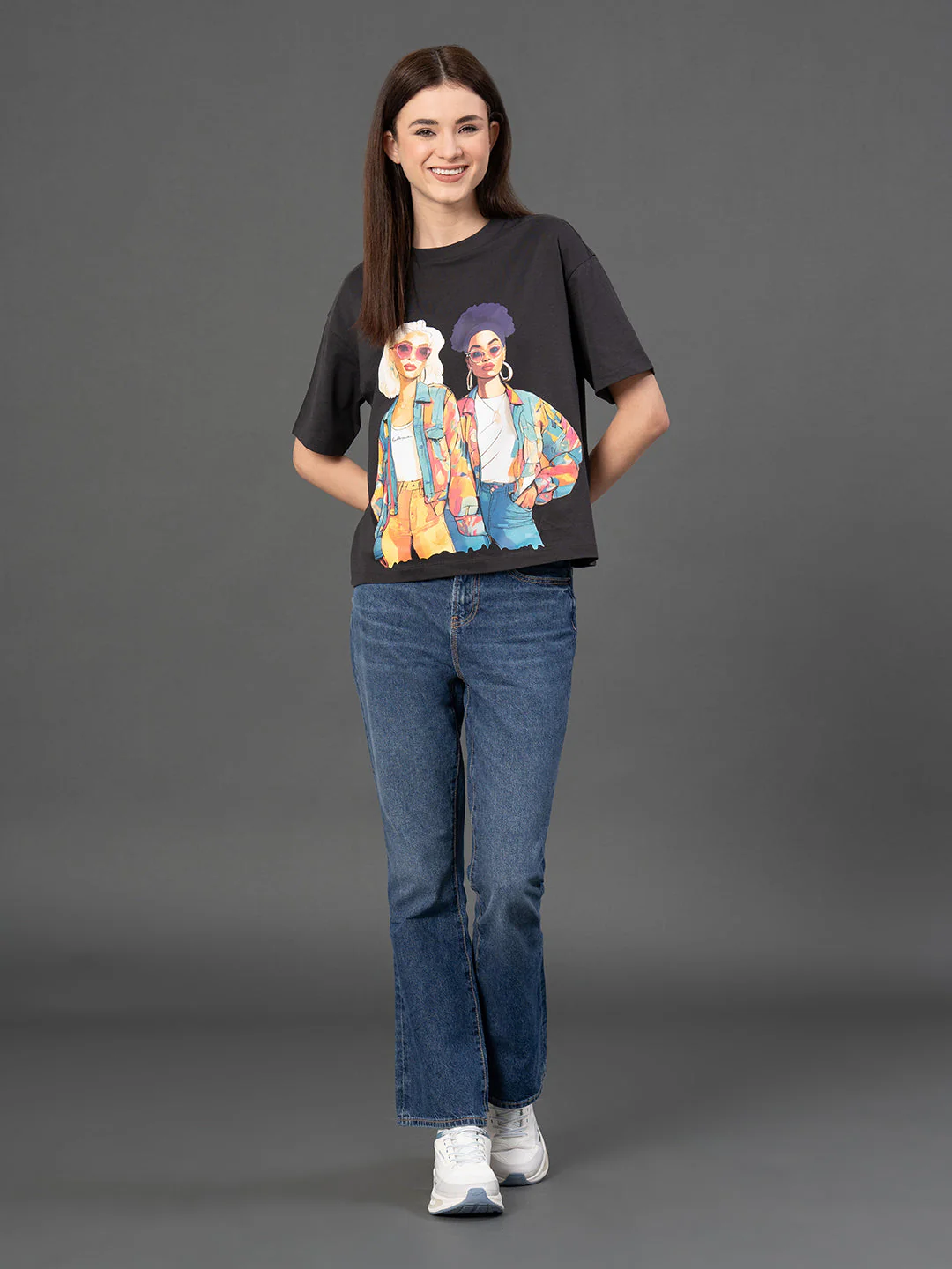 Classic Round Neck Graphic T-Shirt - Image 5