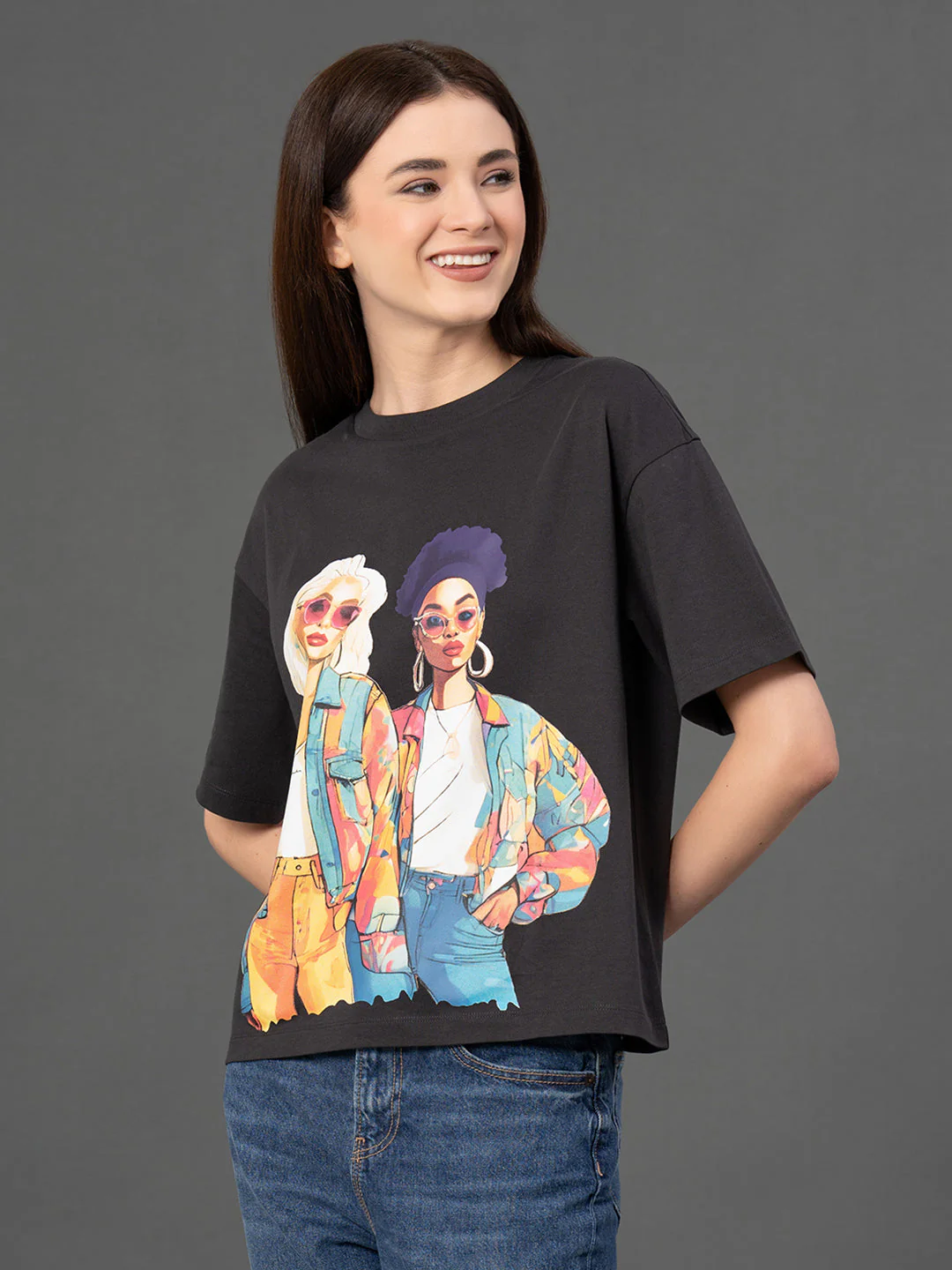 Classic Round Neck Graphic T-Shirt - Image 6