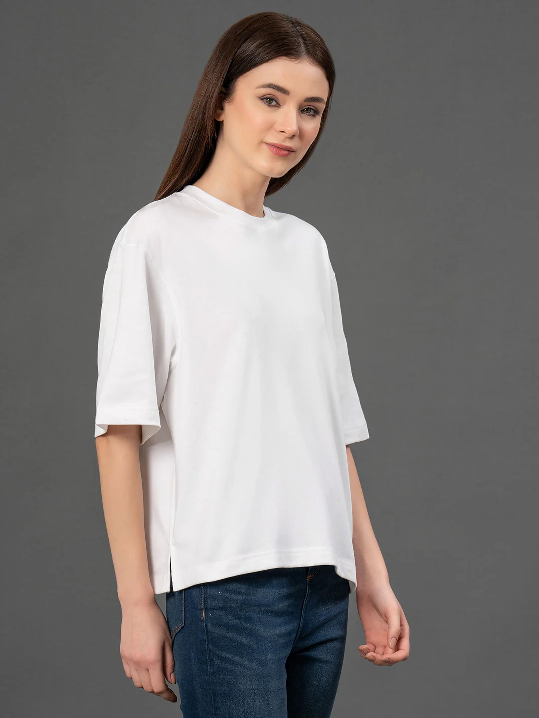 Classic Round Neck Oversized T-Shirt - Image 2