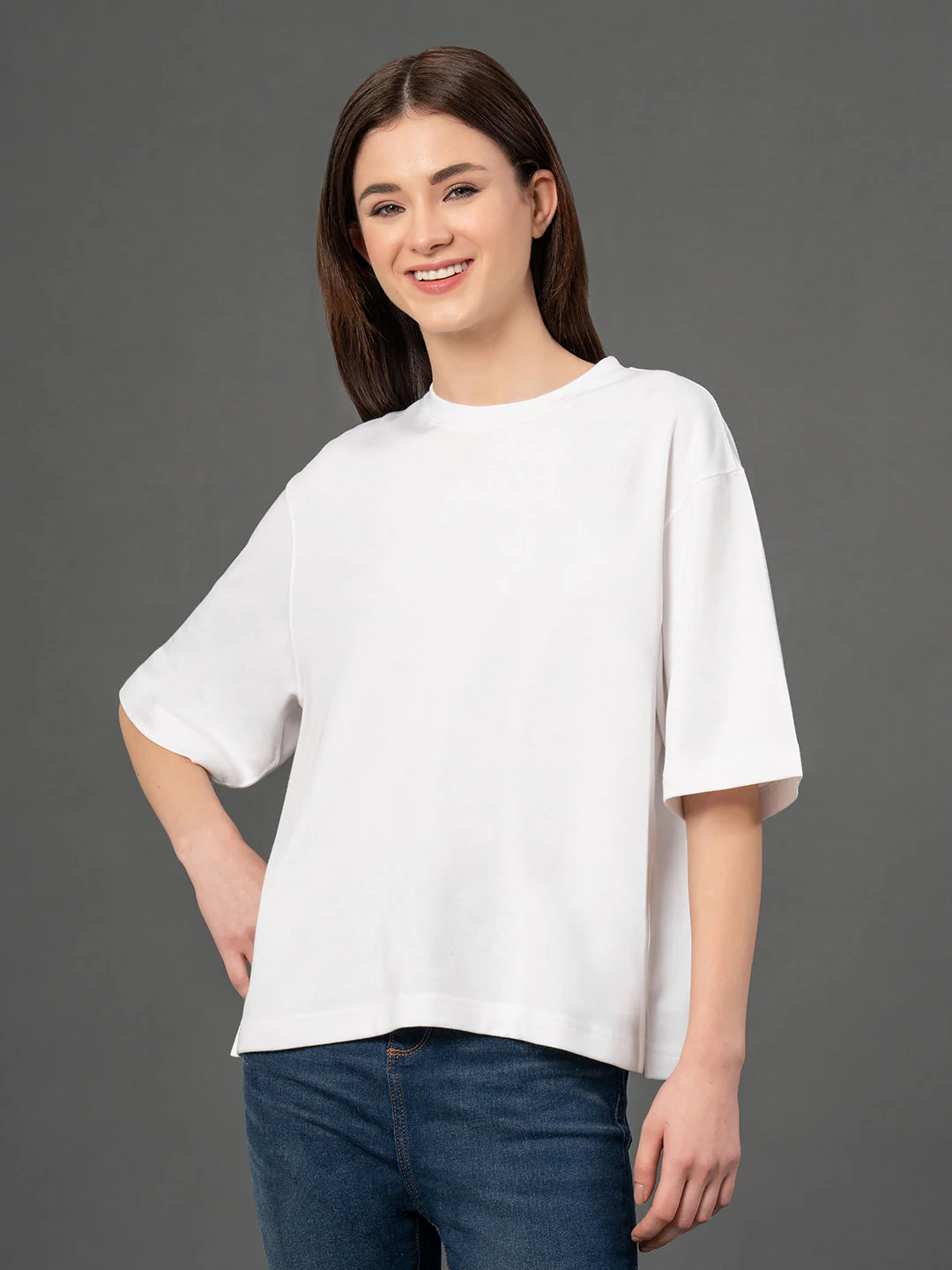 Classic Round Neck Oversized T-Shirt - Image 6