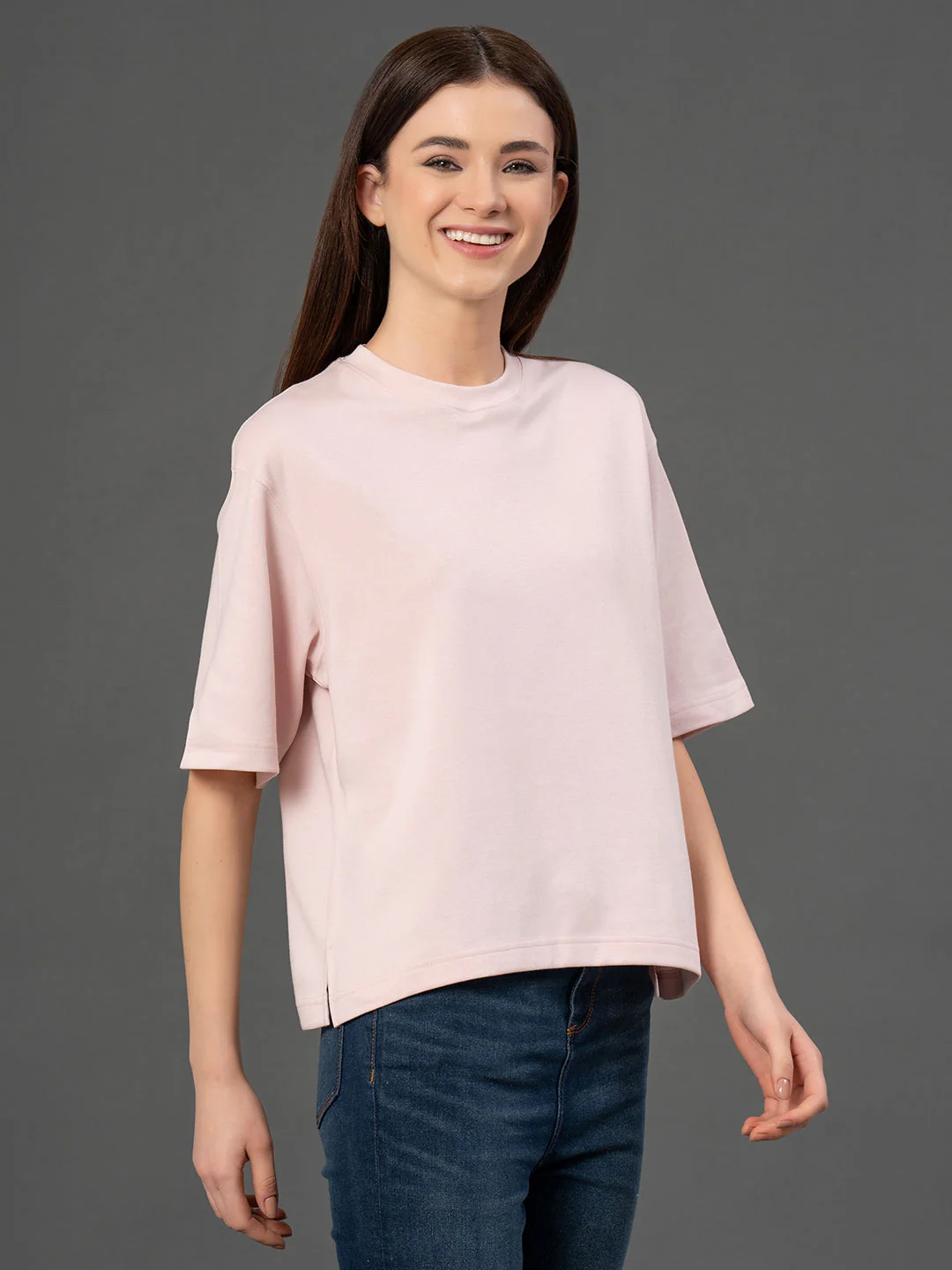 Classic Round Neck Oversized T-Shirt - Image 2