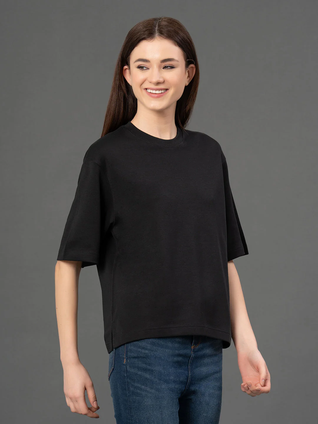 Classic Round Neck Oversized T-Shirt - Image 2