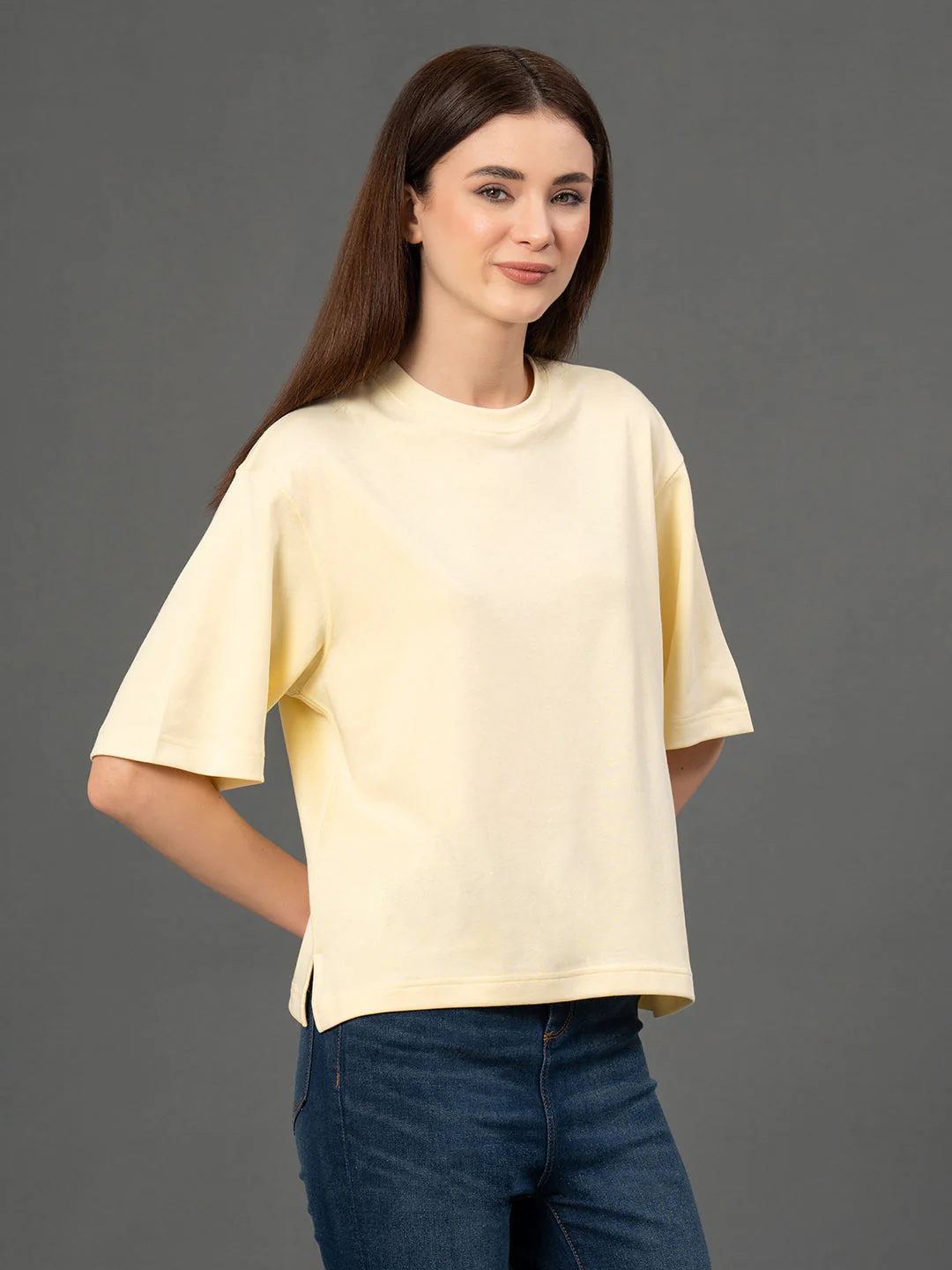 Classic Round Neck Oversized T-Shirt - Image 2
