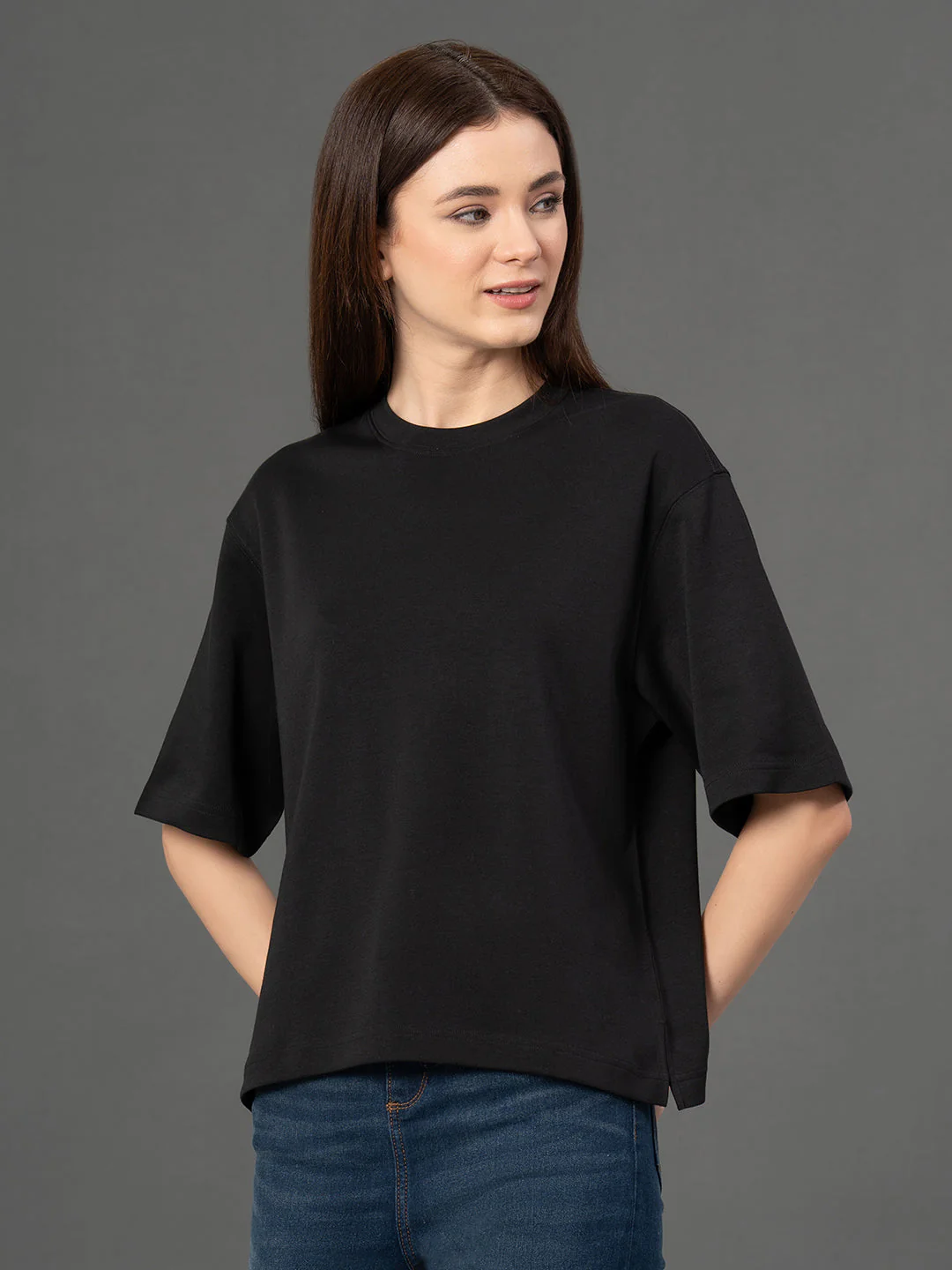 Classic Round Neck Oversized T-Shirt - Image 6