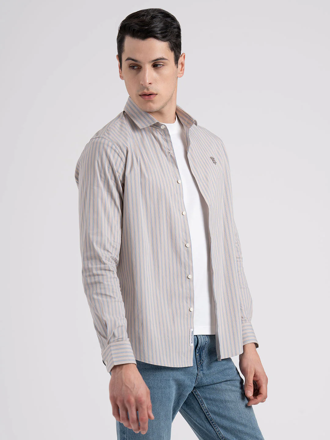 Classic Striped Shirt for Men - Image 3