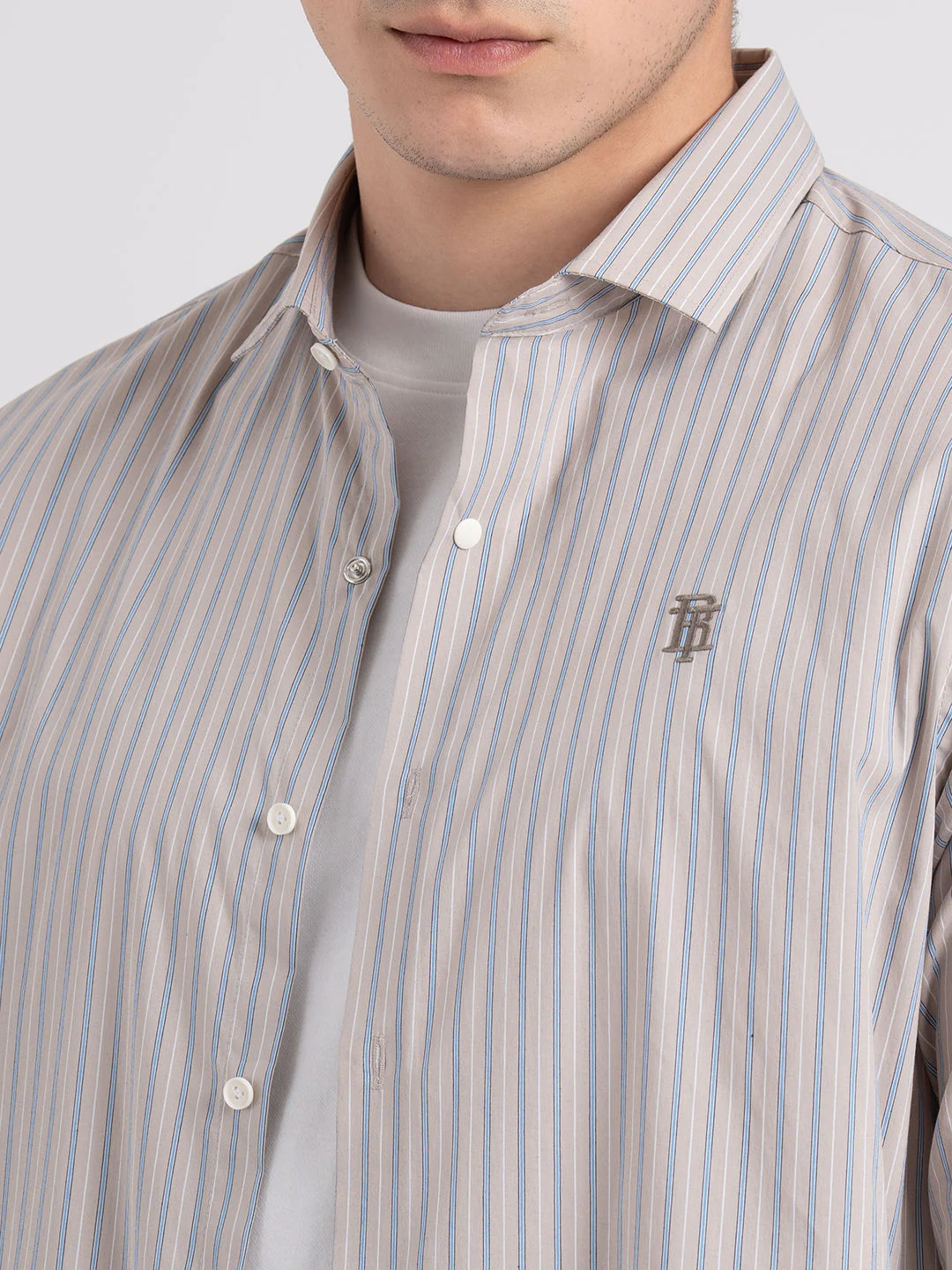 Classic Striped Shirt for Men - Image 5