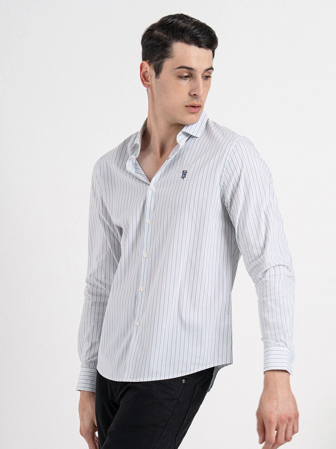 Classic Striped Shirt for Men - Image 3