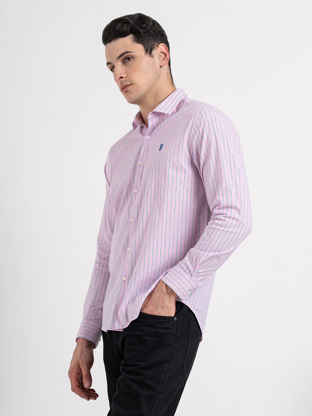 Classic Striped Shirt for Men - Image 3