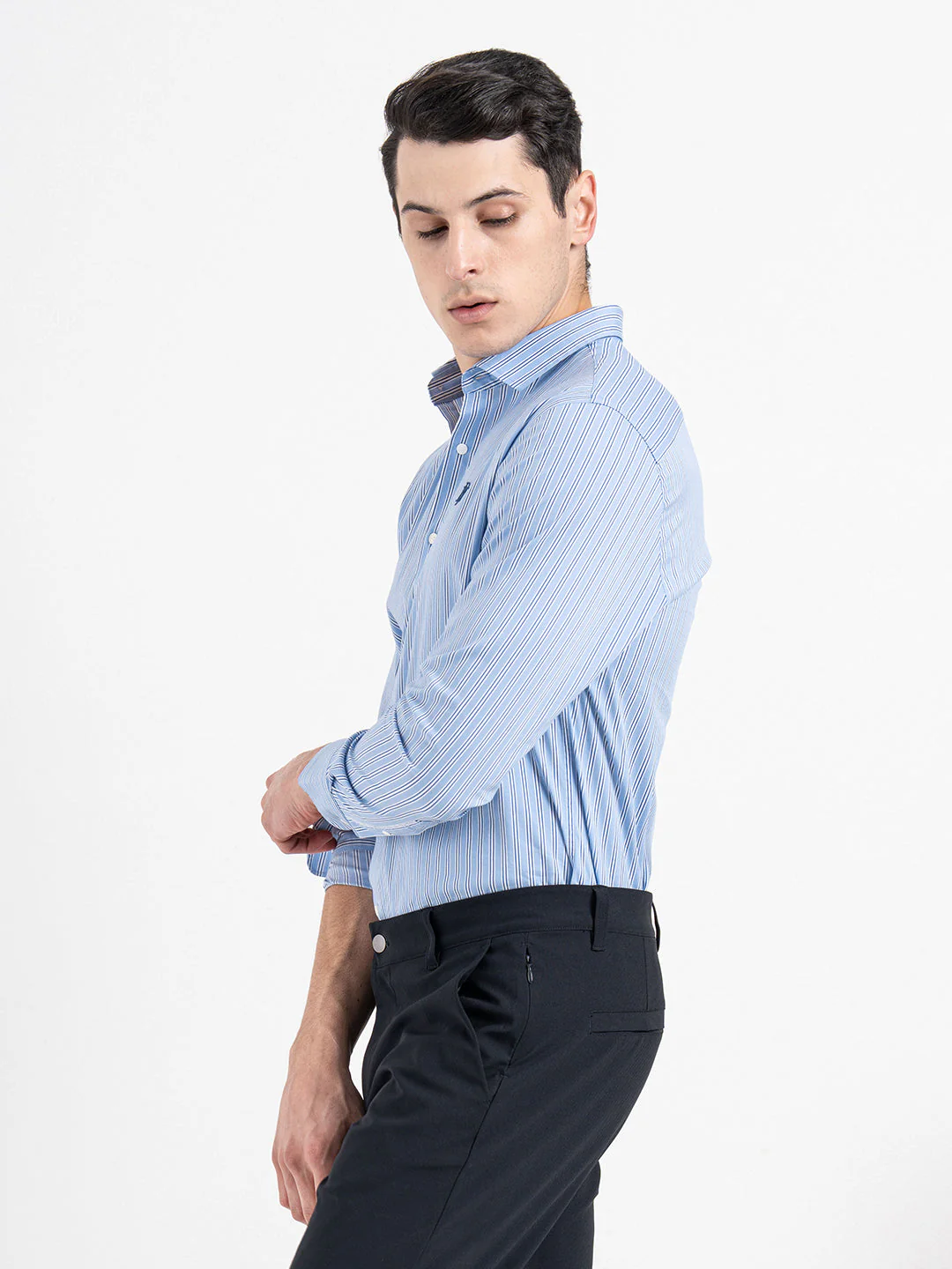 Classic Striped Shirt for Men - Image 3