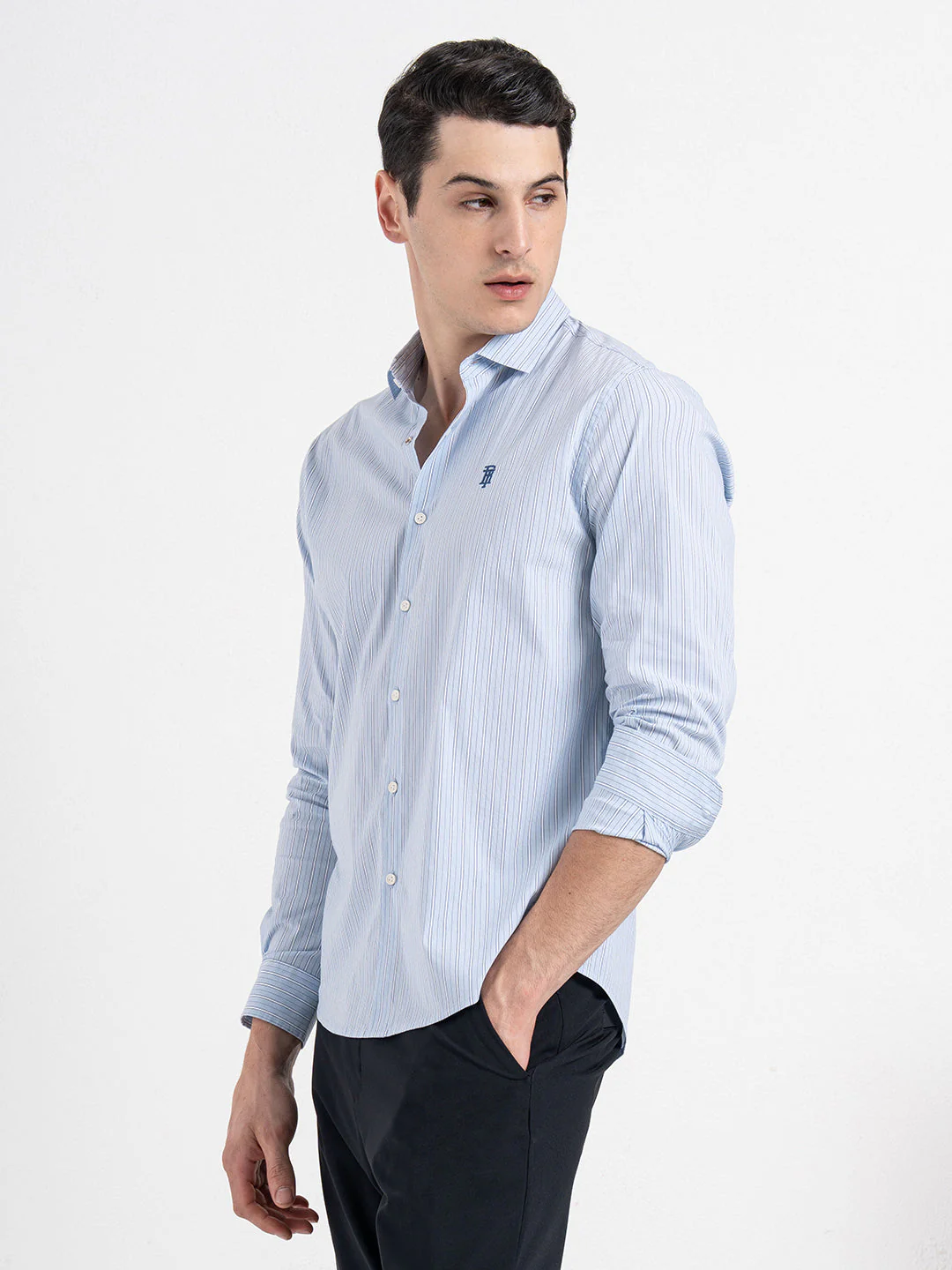 Classic Striped Shirt for Men - Image 3