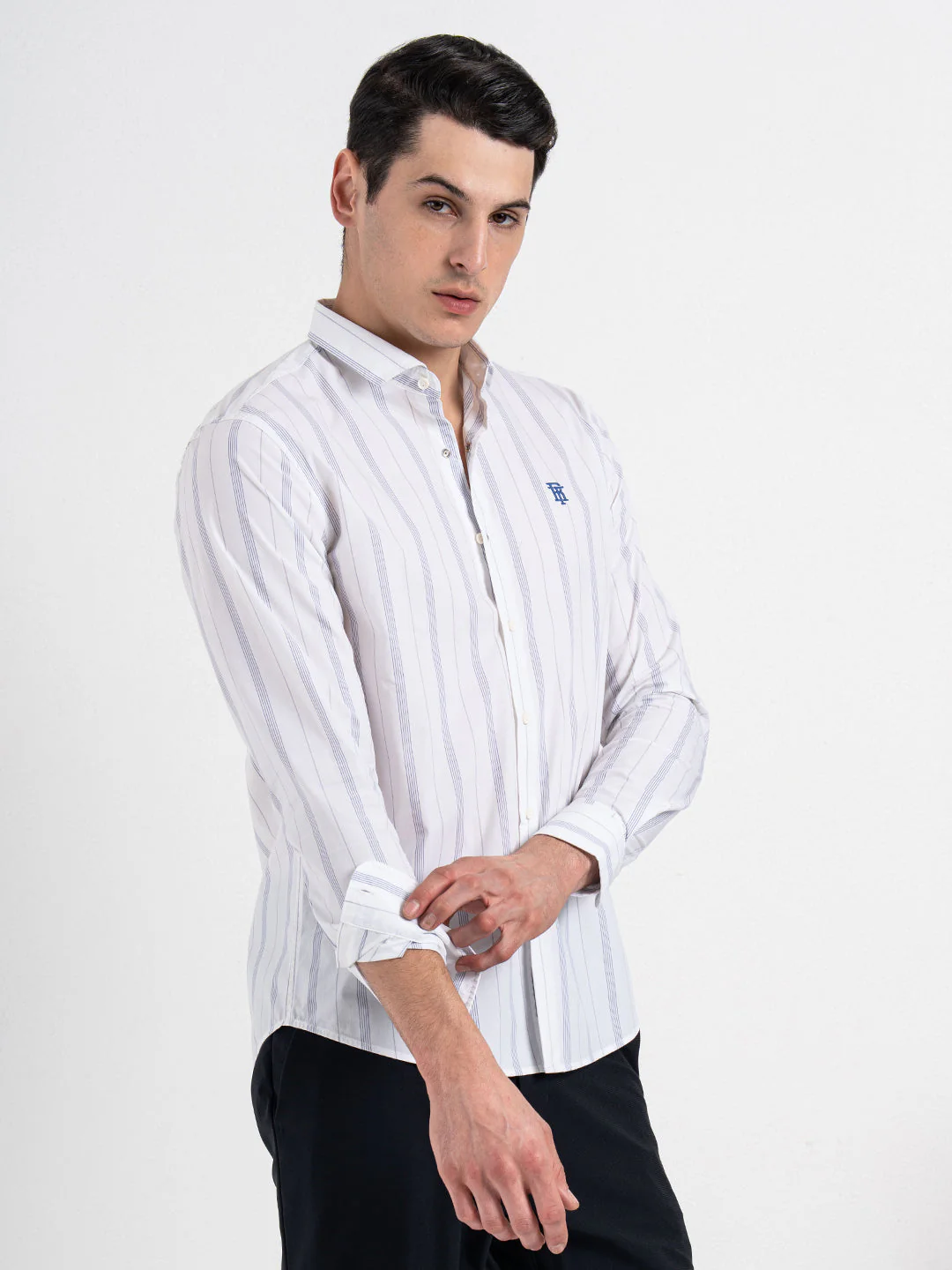 Classic Striped Shirt for Men - Image 3