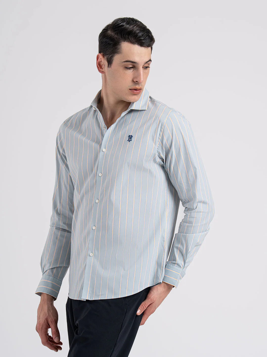 Classic Striped Shirt for Men - Image 3