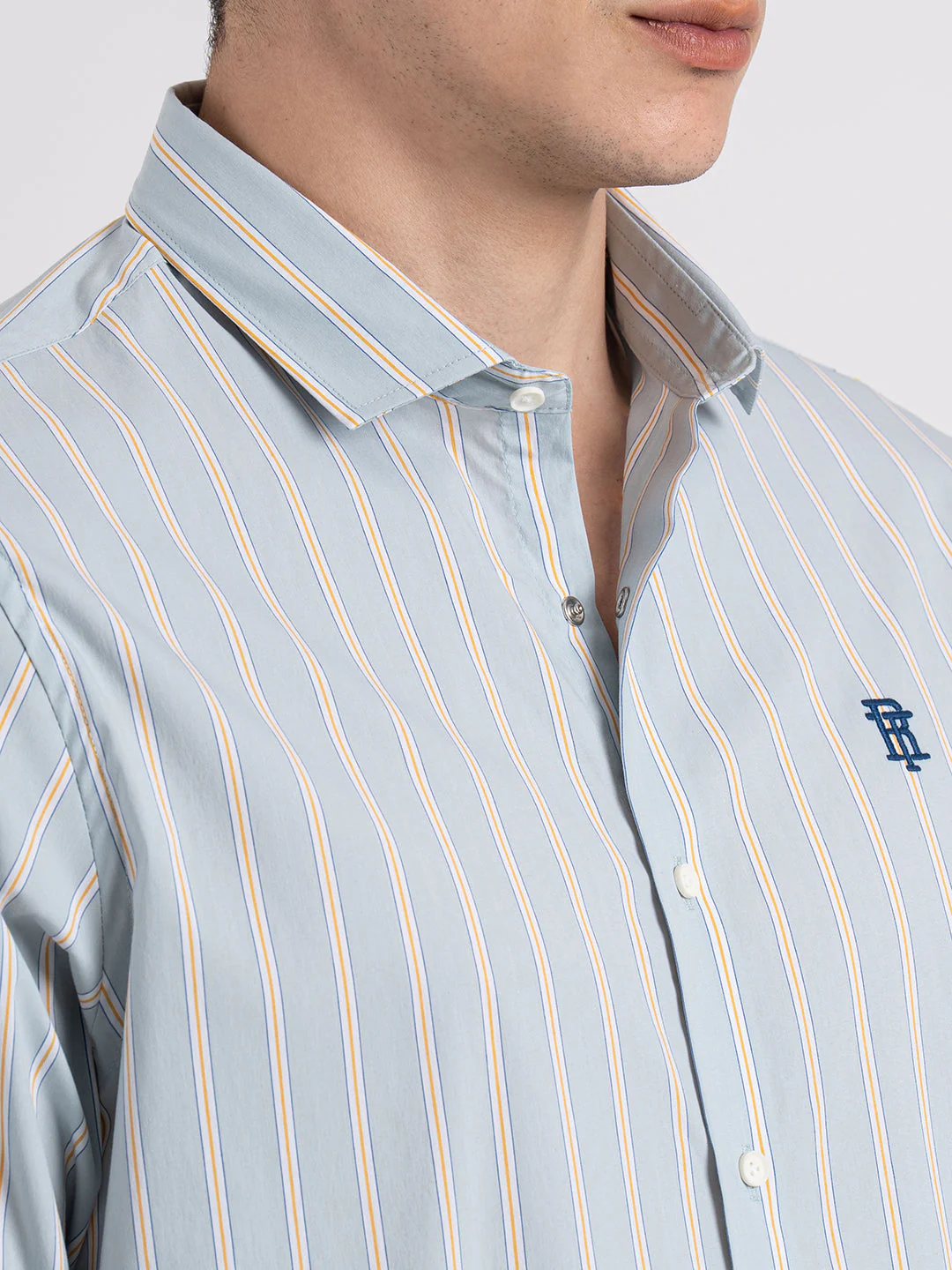 Classic Striped Shirt for Men - Image 5