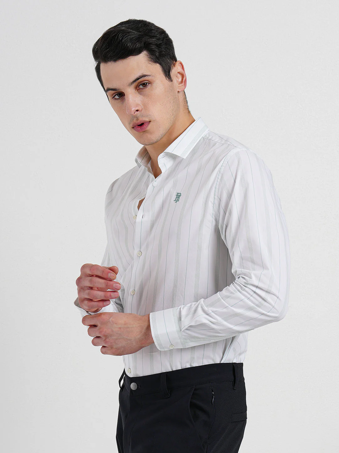 Classic Striped Shirt for Men - Image 3