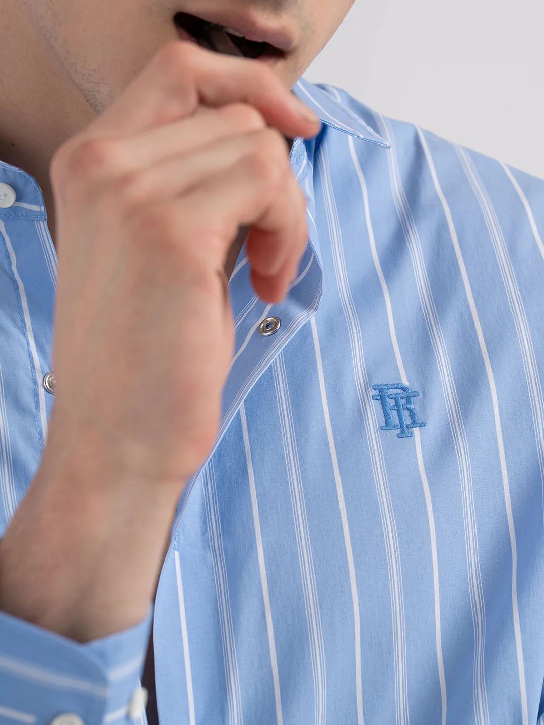 Classic Striped Shirt for Men - Image 5
