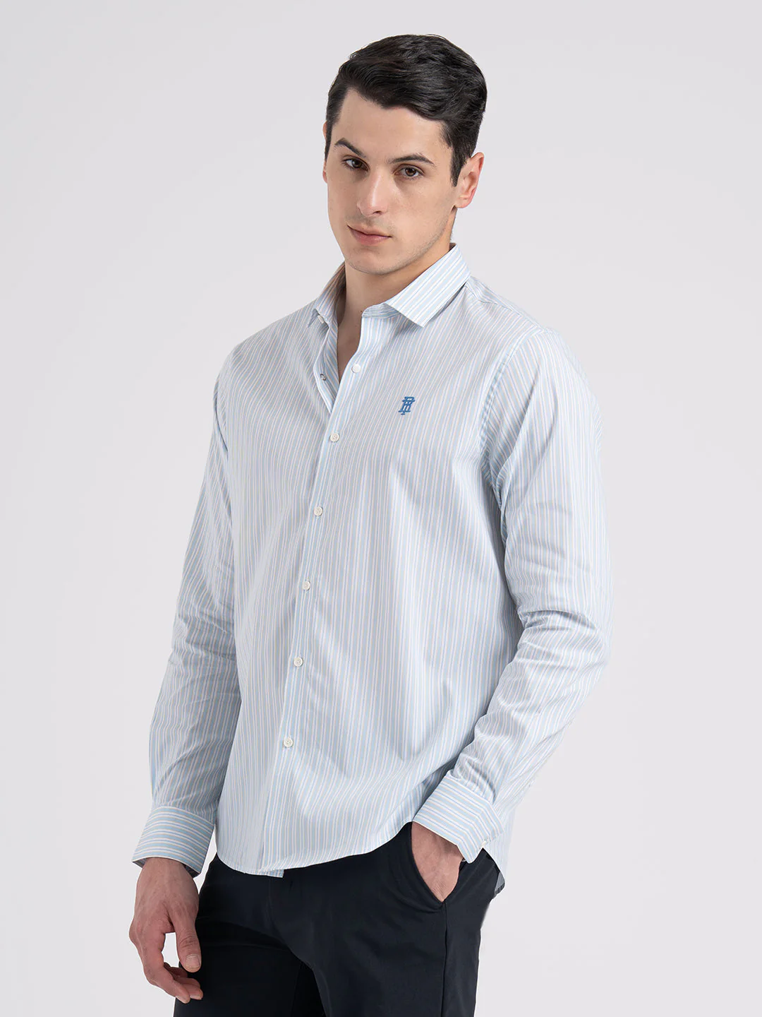 Classic Striped Shirt for Men - Image 3