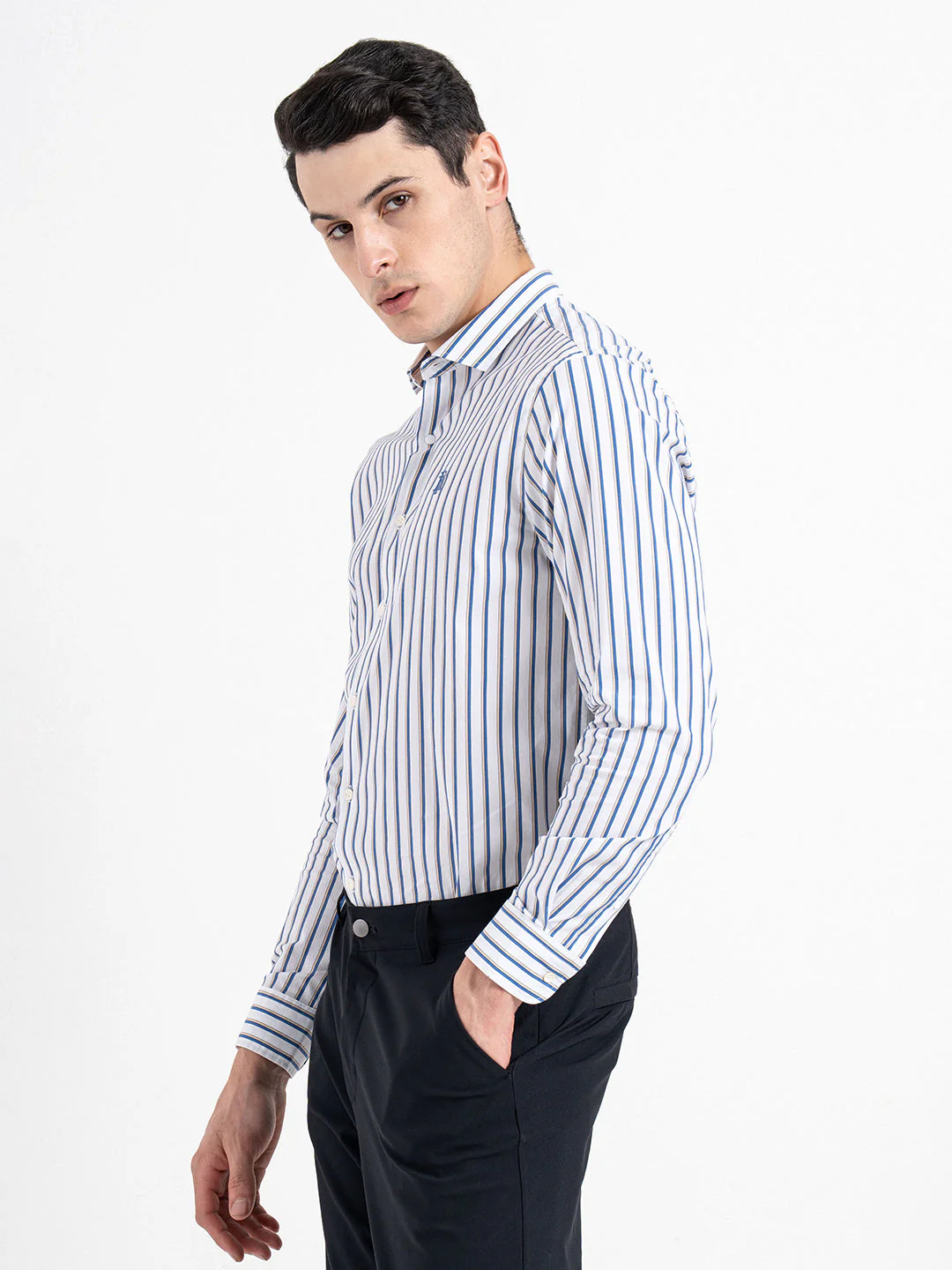 Classic Striped Shirt for Men - Image 3