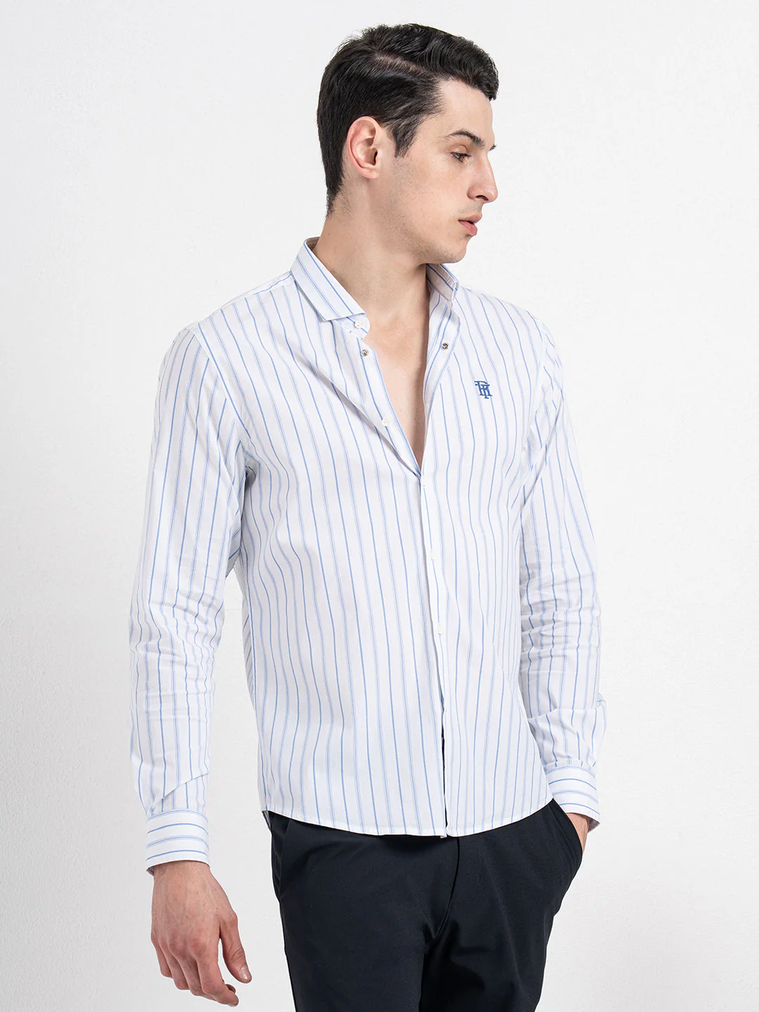 Classic Striped Shirt for Men - Image 3