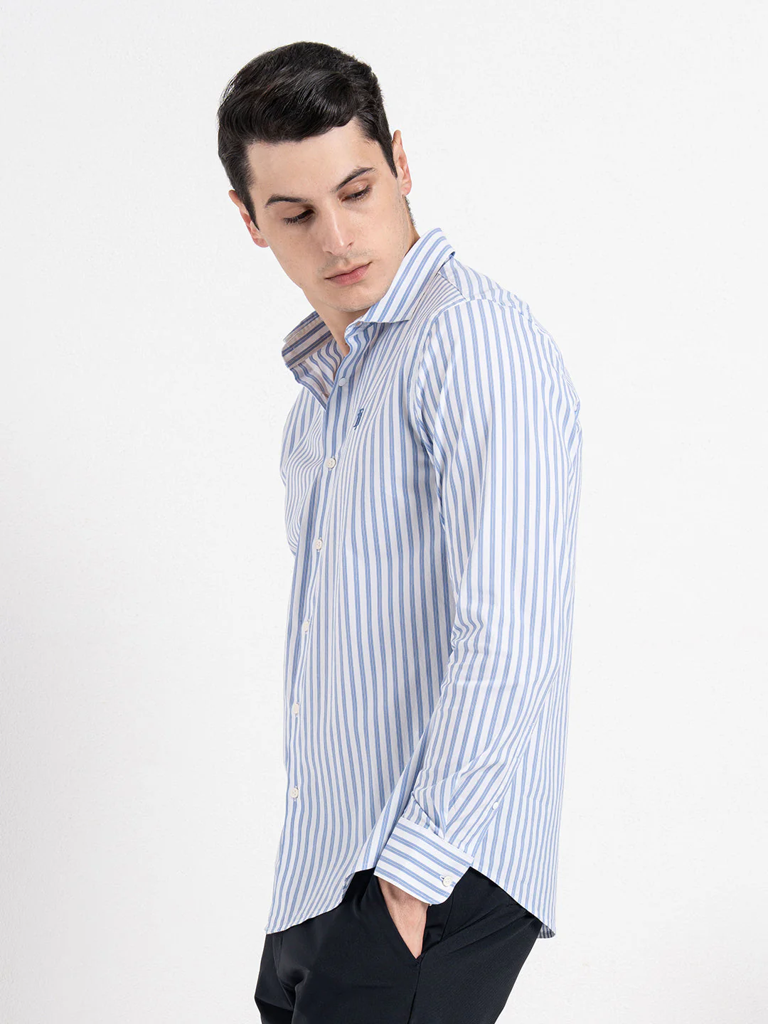 Classic Striped Shirt for Men - Image 3