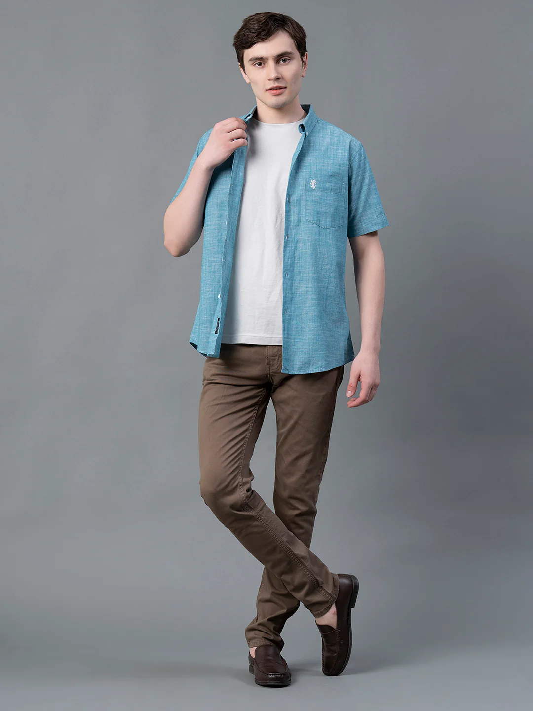 Cobalt Solid Shirt for Men - Image 4