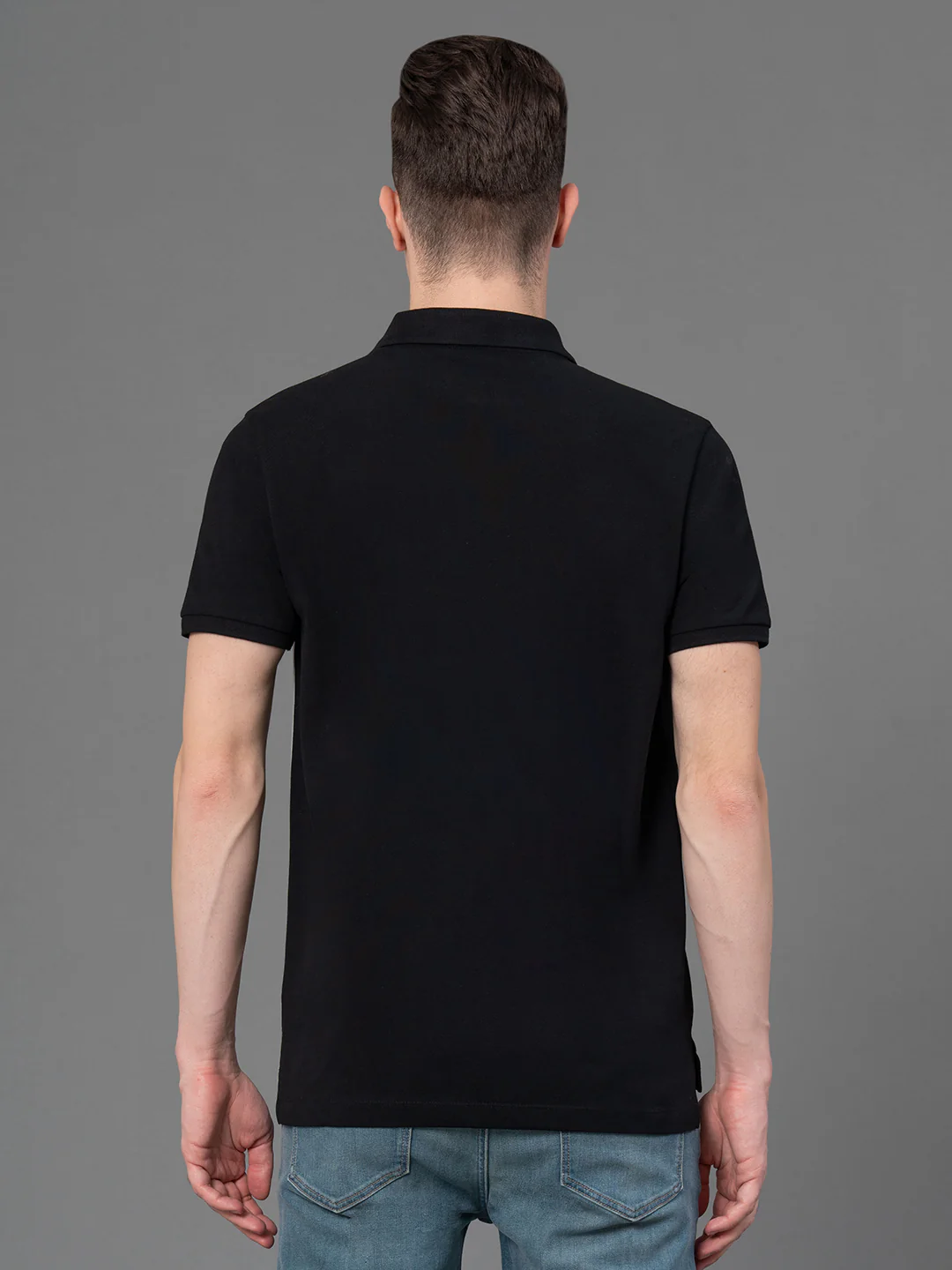 Colorblock Polo T-Shirt for Men - Image 3
