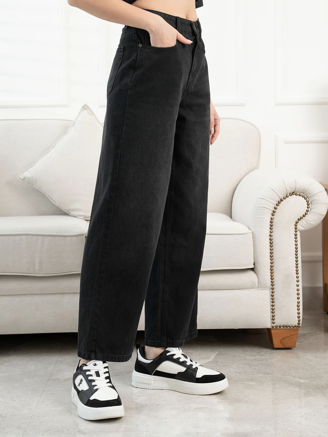 Dark-Grey-Denim-Women's-Wide-Leg-Denim - Image 3
