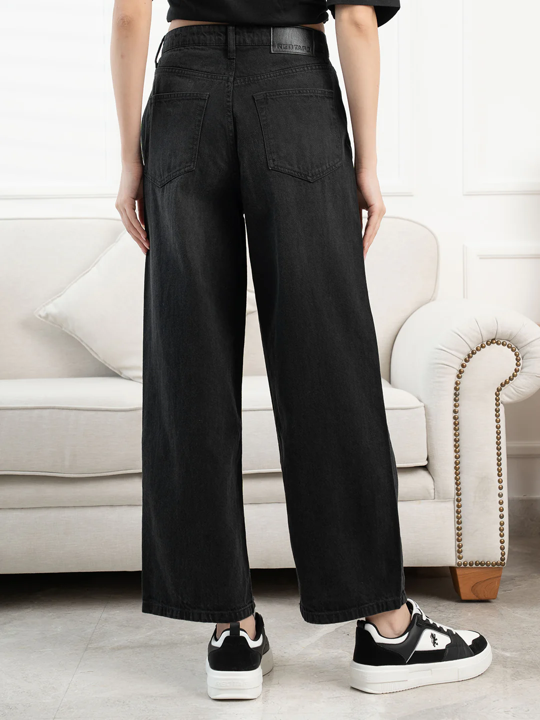 Dark-Grey-Denim-Women's-Wide-Leg-Denim - Image 5