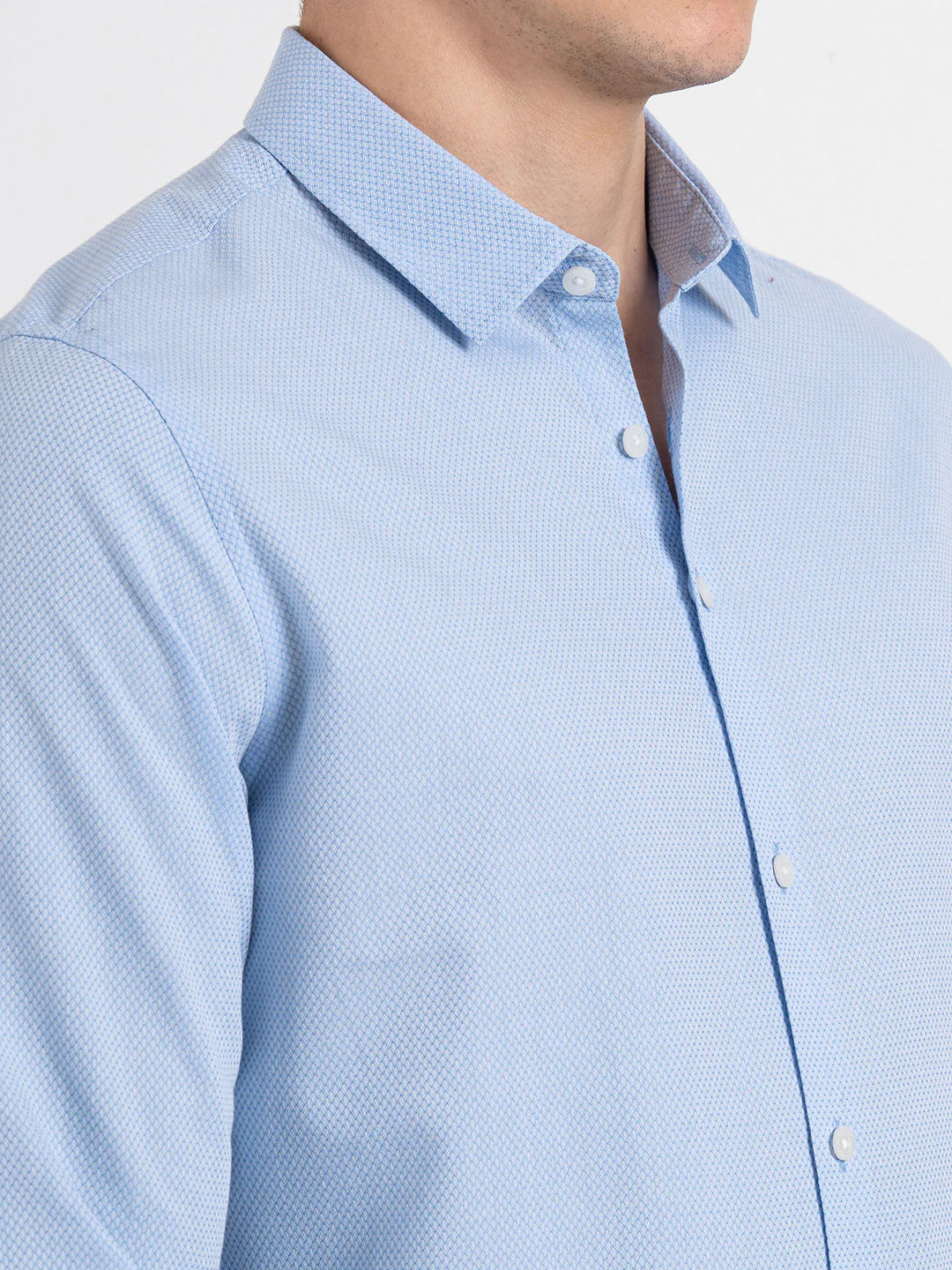 Dobby Button-Down Formal Shirt for Men - Image 5