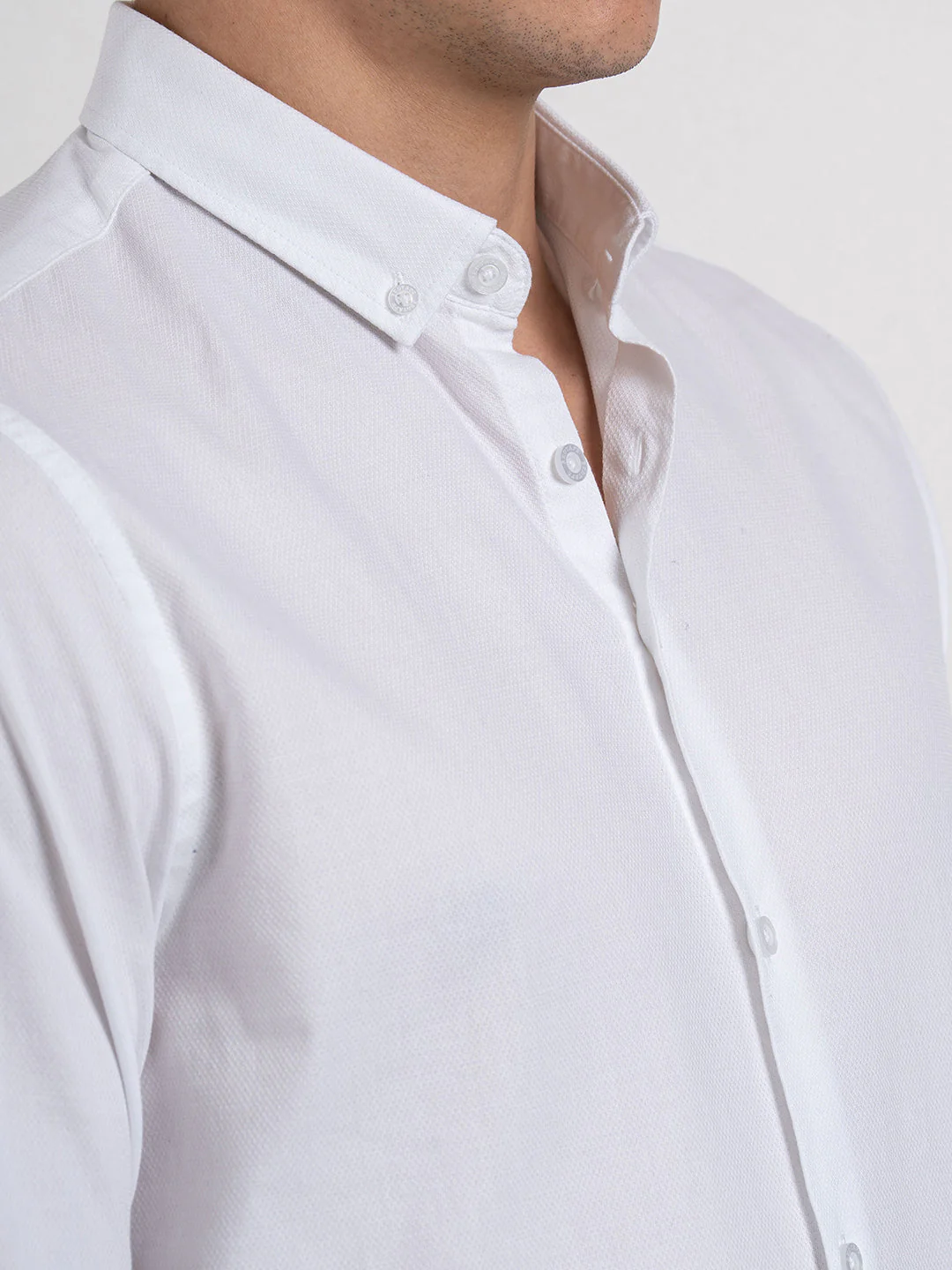 Dobby Button-Down Formal Shirt for Men - Image 5