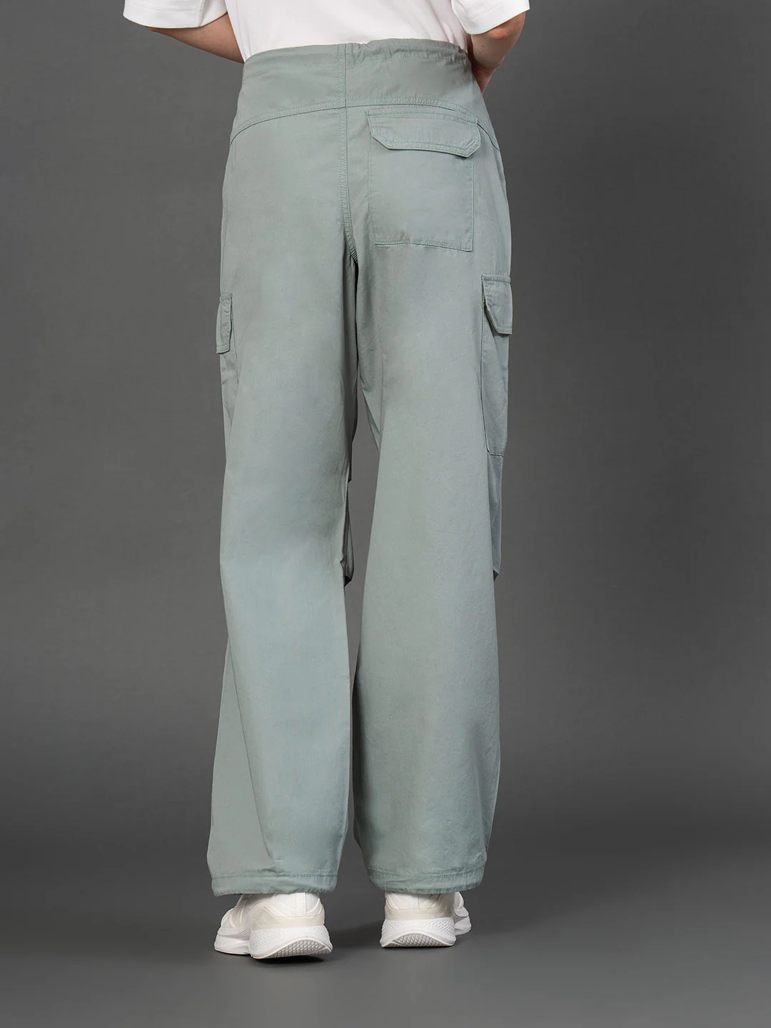 Drawstring Parachute Cargo Pants for Women - Image 2