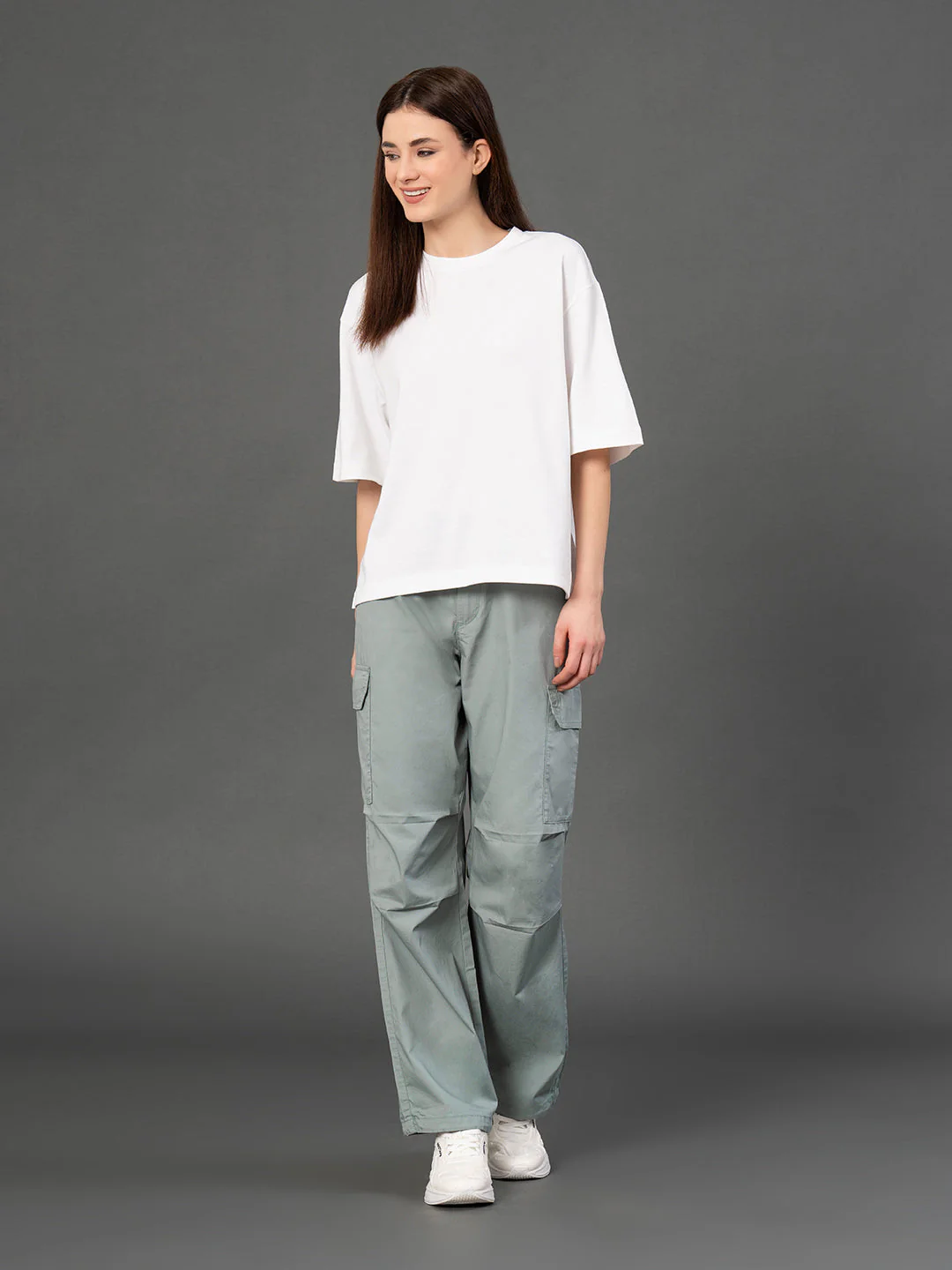 Drawstring Parachute Cargo Pants for Women - Image 7
