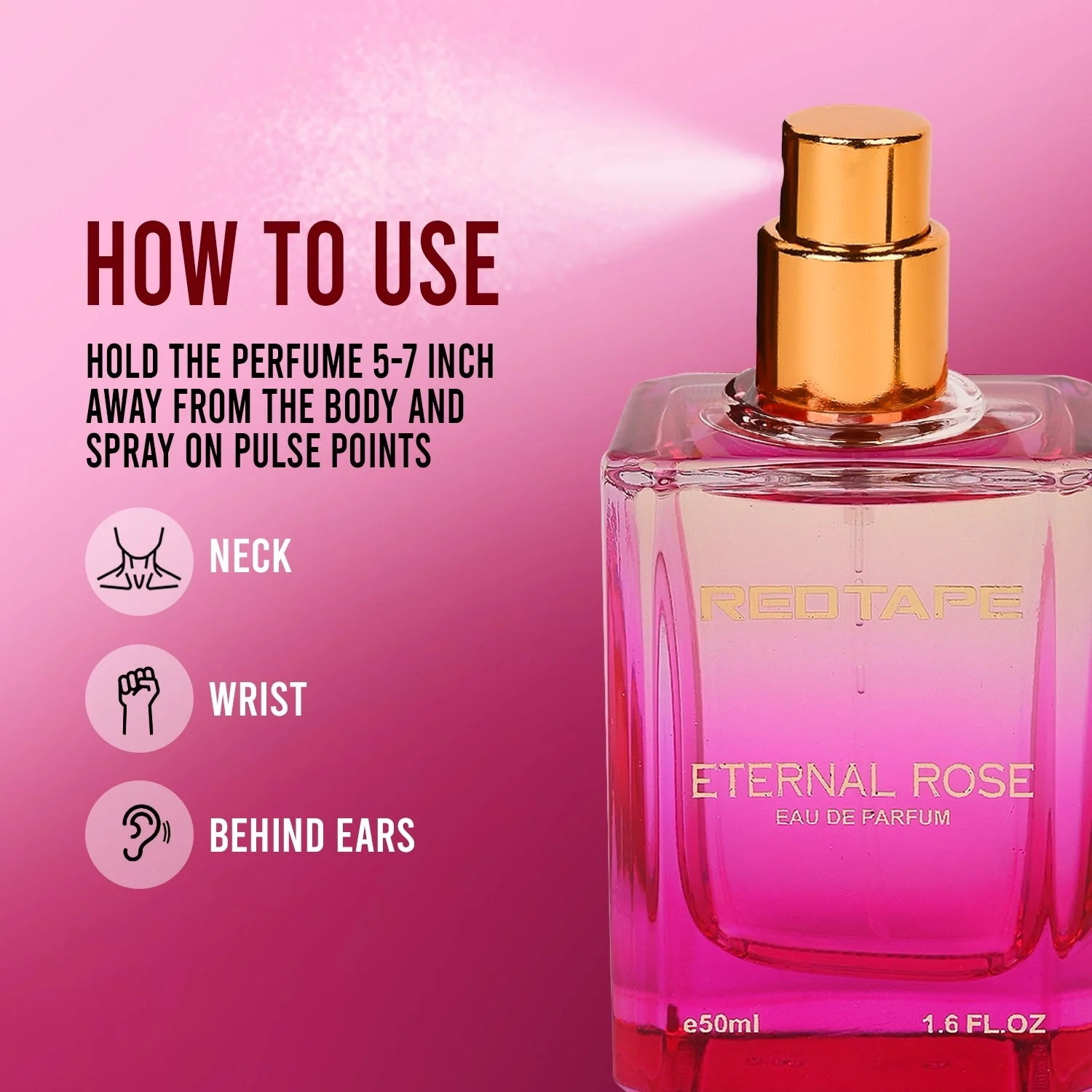 Eternal Rose Eau De Parfum for Women 50ML - Image 3