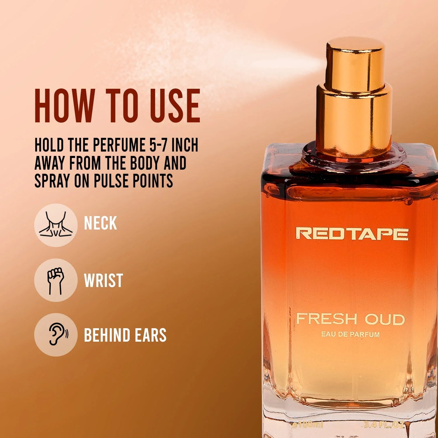 Fresh Oud Eau De Parfum for Men 100ML - Image 3