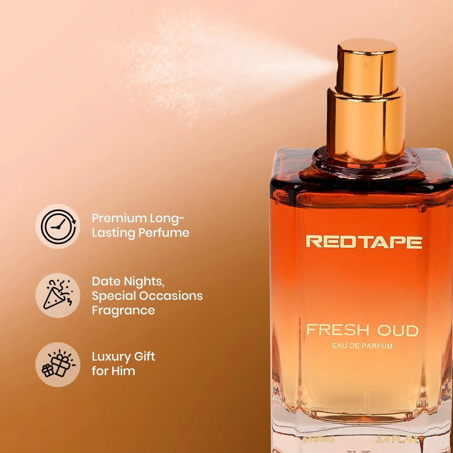 Fresh Oud Eau De Parfum for Men 100ML - Image 5