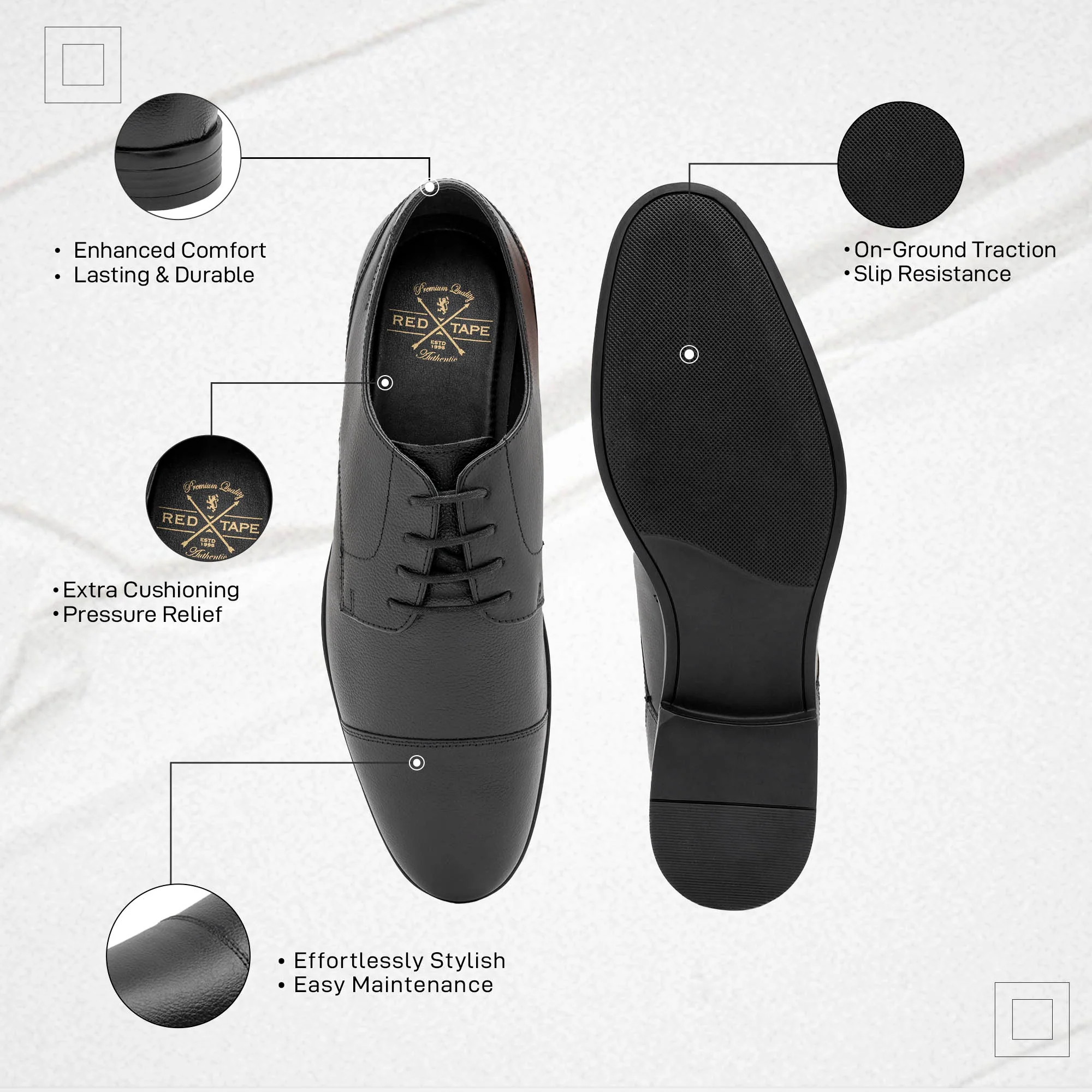 Genuine Leather Formal Dress Shoes for Men - Image 2
