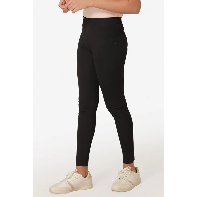 Girl's Black Jegging - Image 2