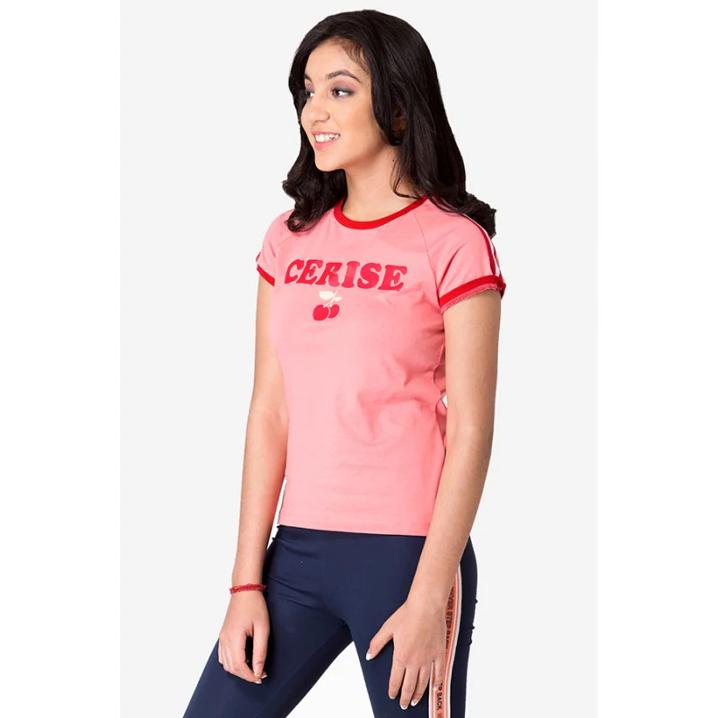 Girls's Coral Round Neck T-Shirt - Image 2